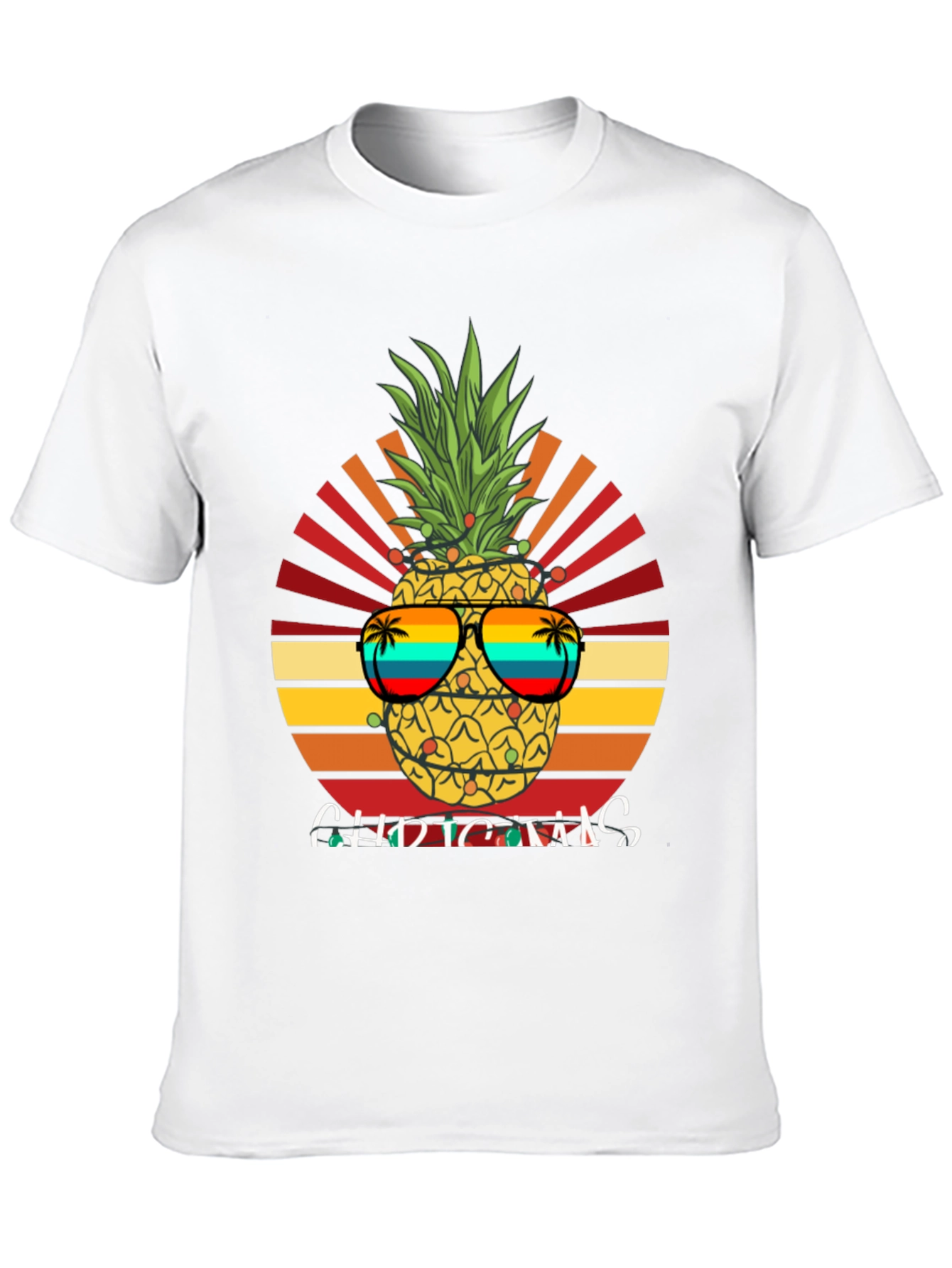 Festive Pineapple Christmas T-Shirt