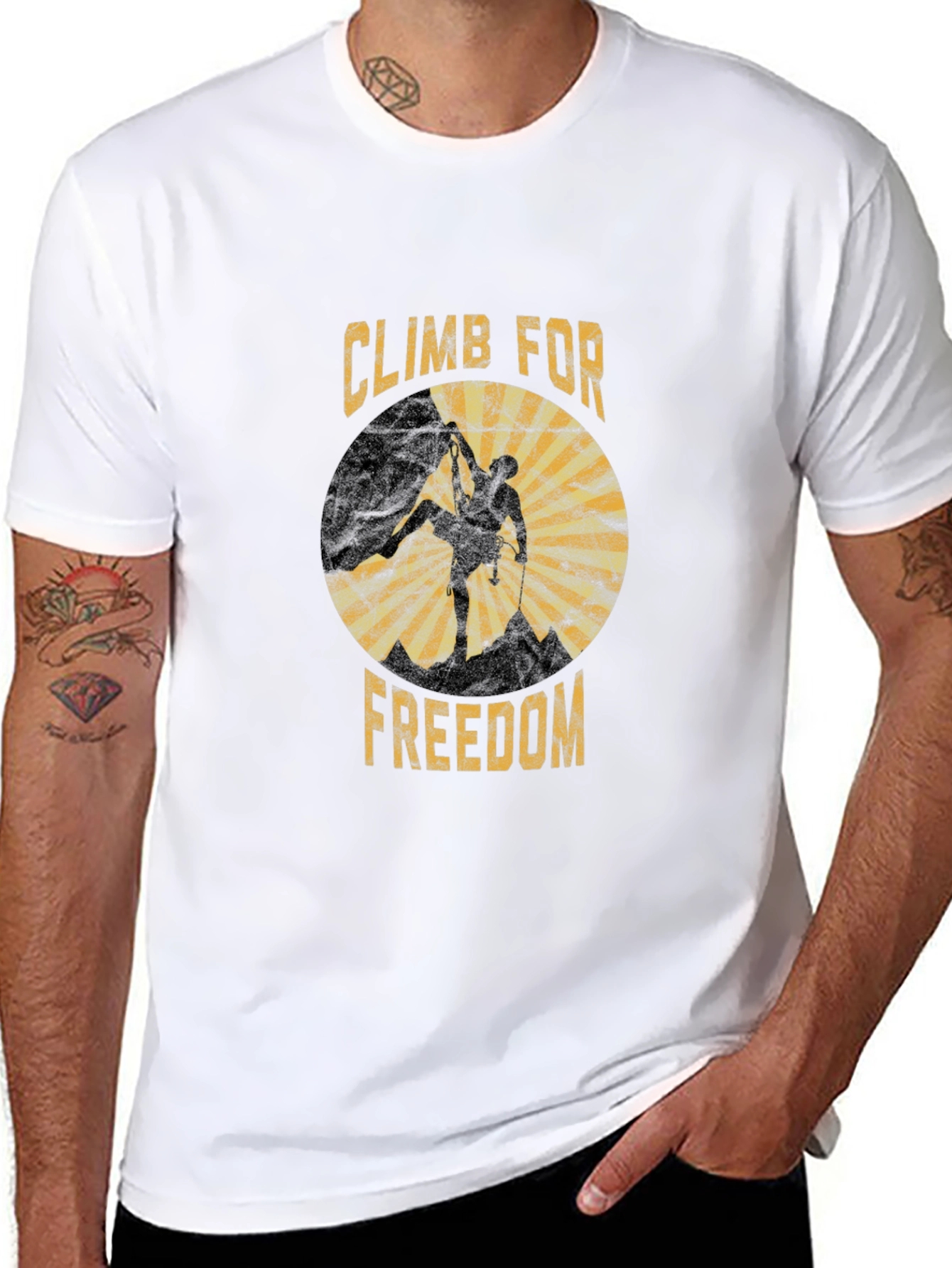 Climb for Freedom Graphic T-Shirt