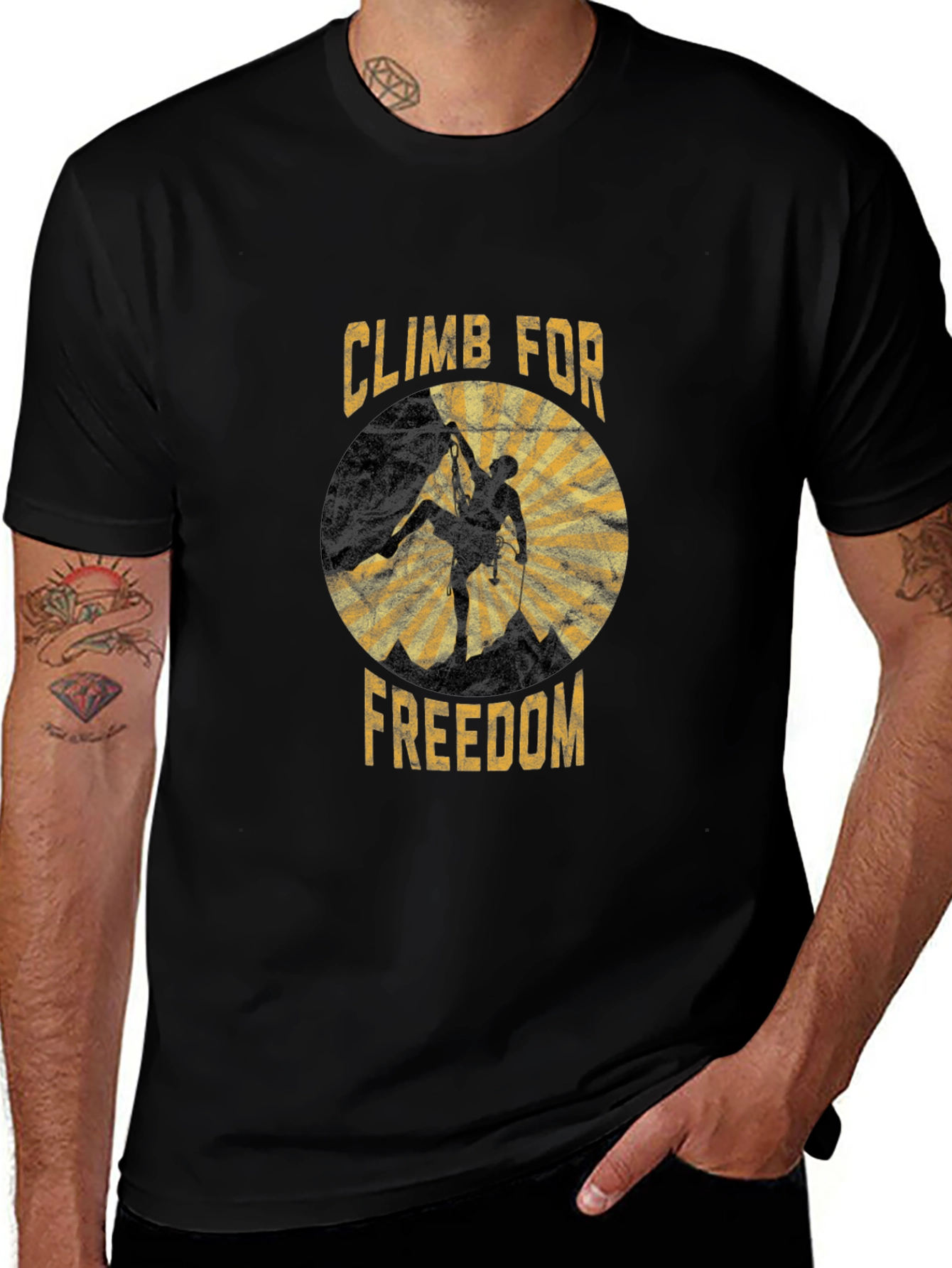 Climb for Freedom Graphic T-Shirt