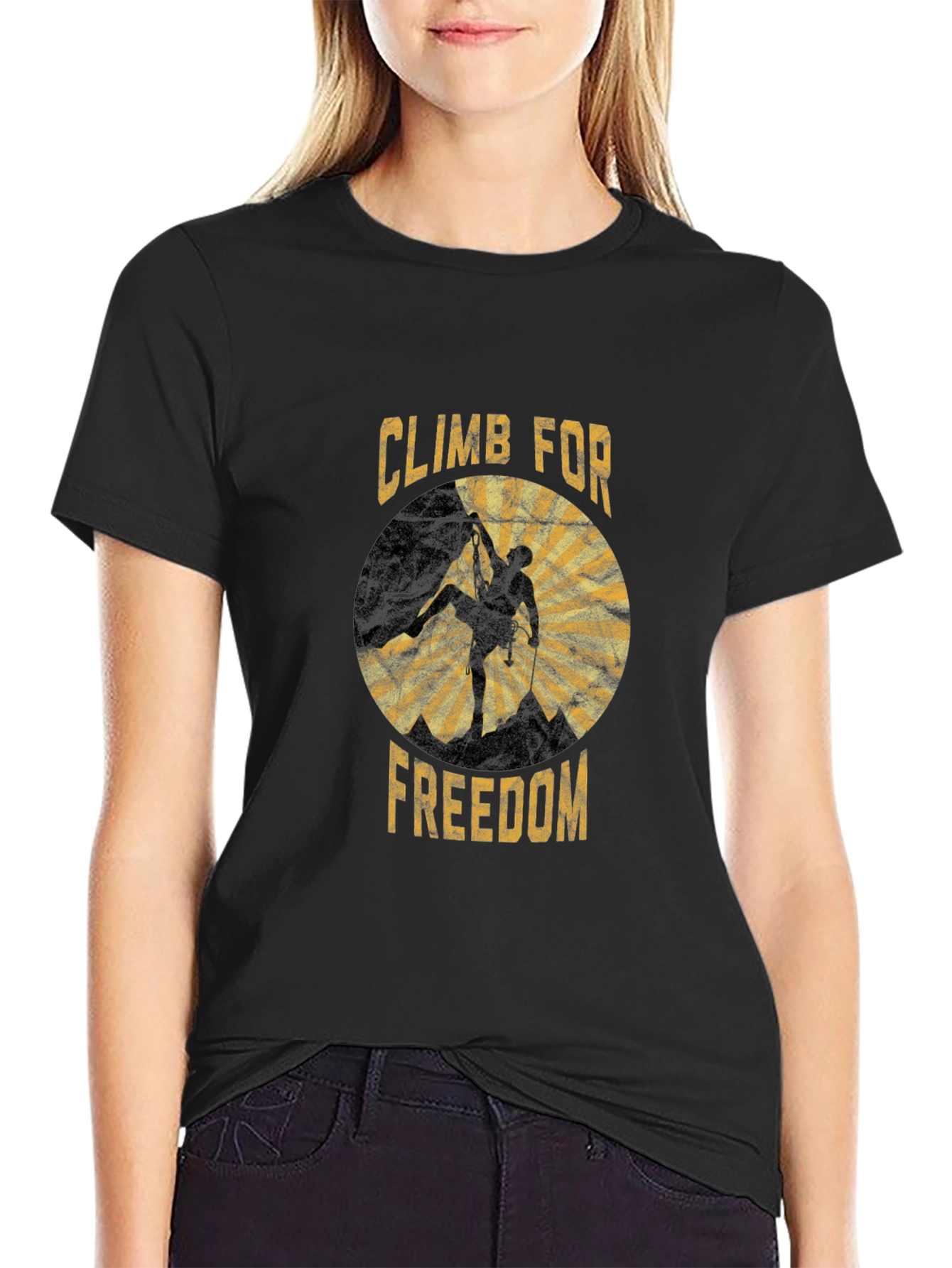 Climb for Freedom Graphic T-Shirt