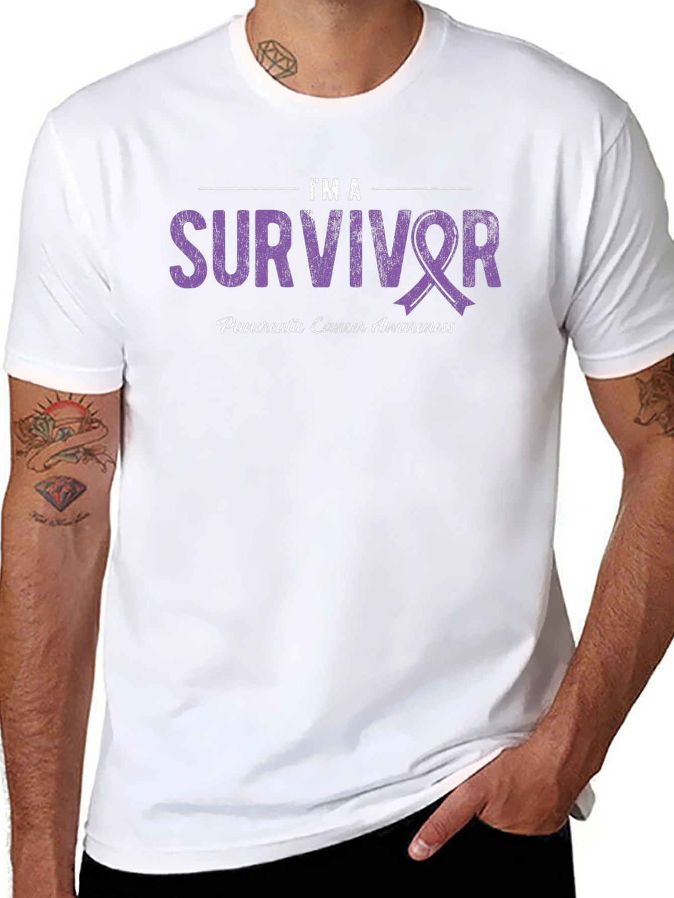 Pancreatic Cancer Awareness Survivor T-Shirt