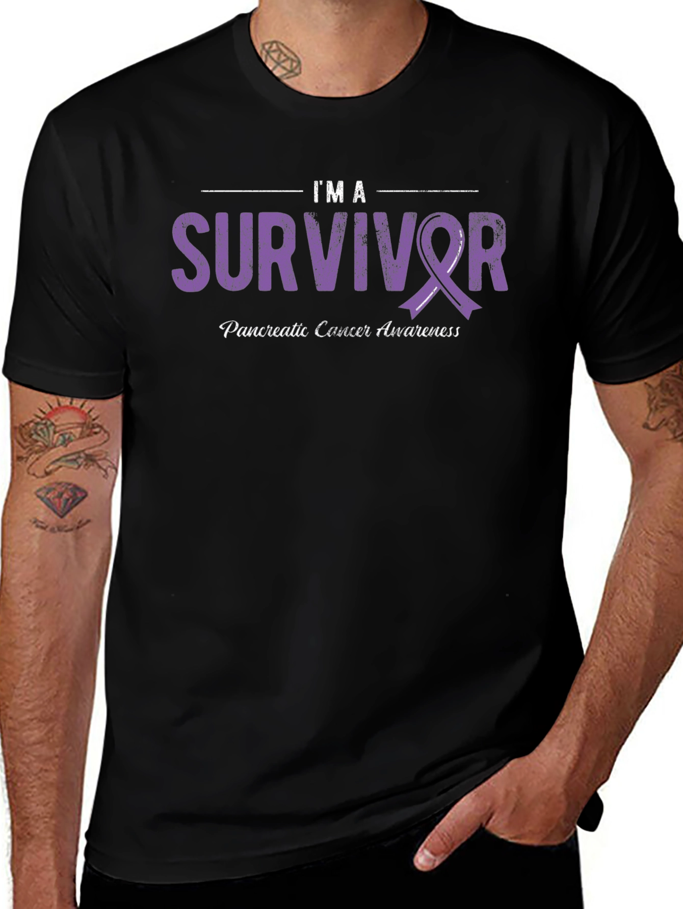 Pancreatic Cancer Awareness Survivor T-Shirt