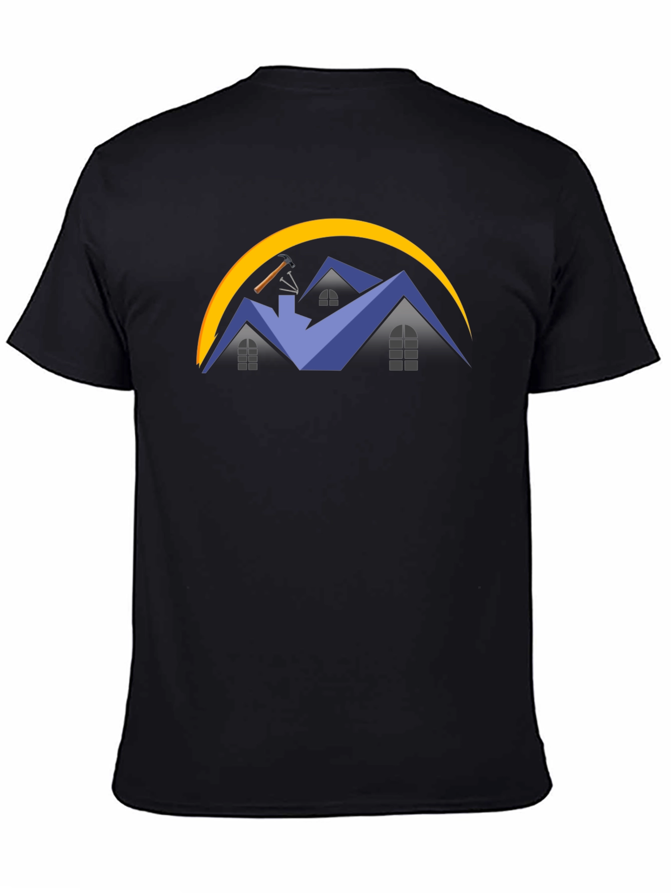 Roofing Company Black T-Shirt