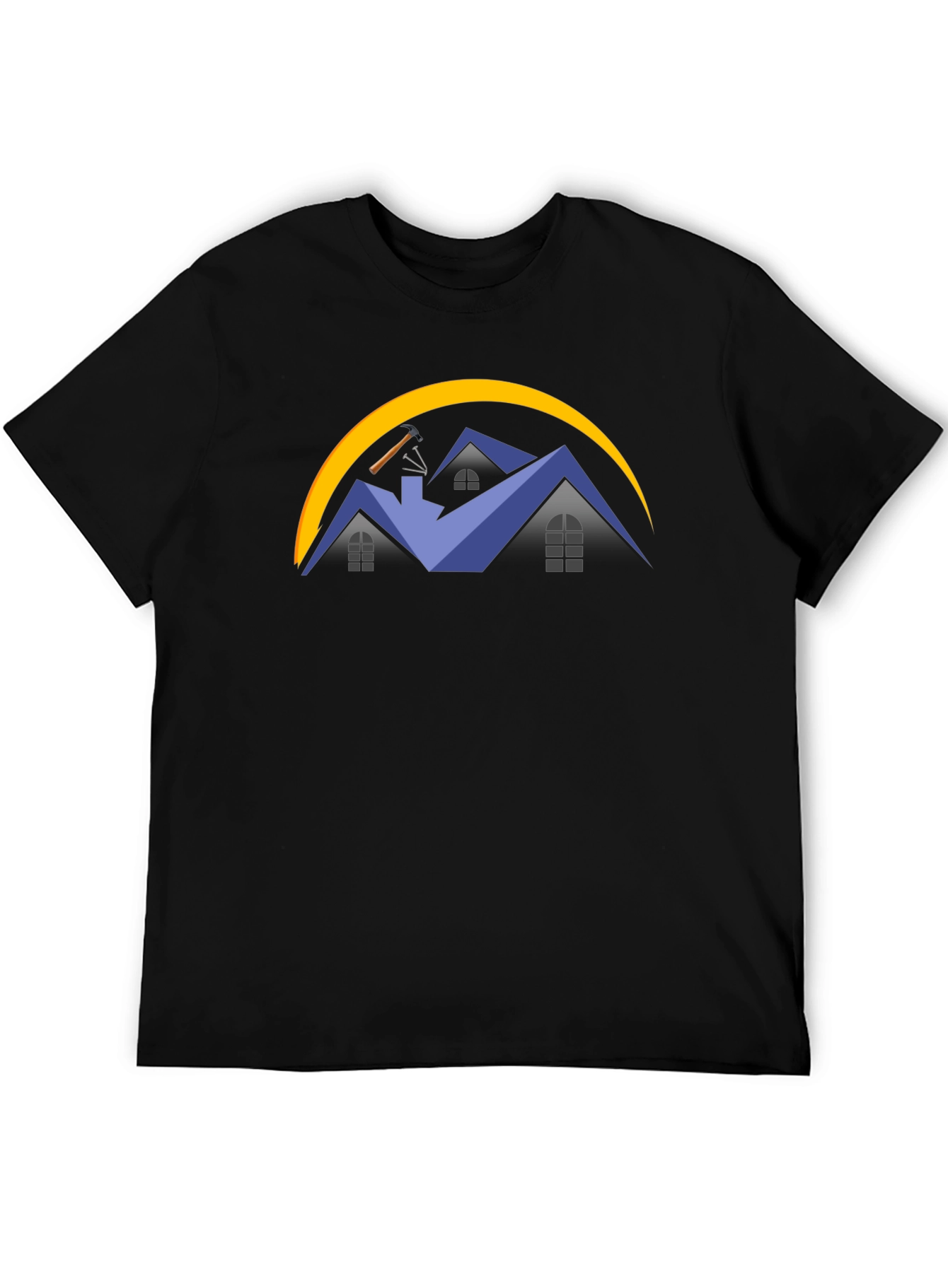 Roofing Company Black T-Shirt