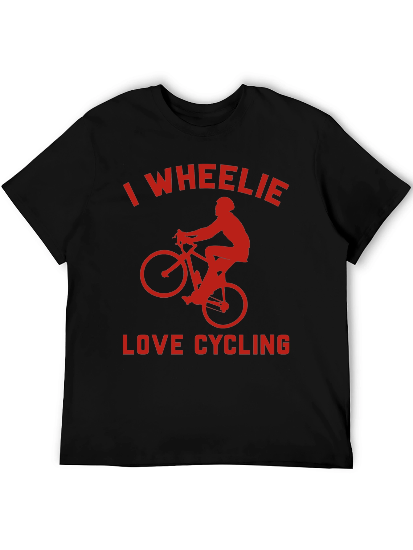I Wheelie Love Cycling Graphic Tee - Black