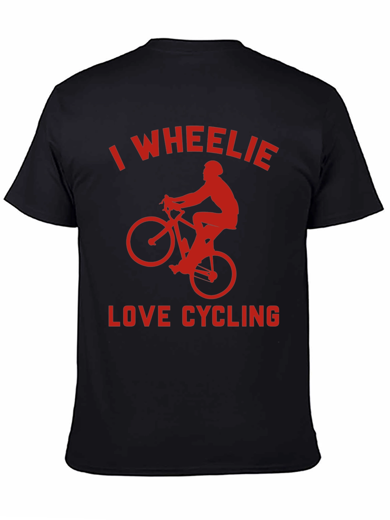 I Wheelie Love Cycling Graphic Tee - Black