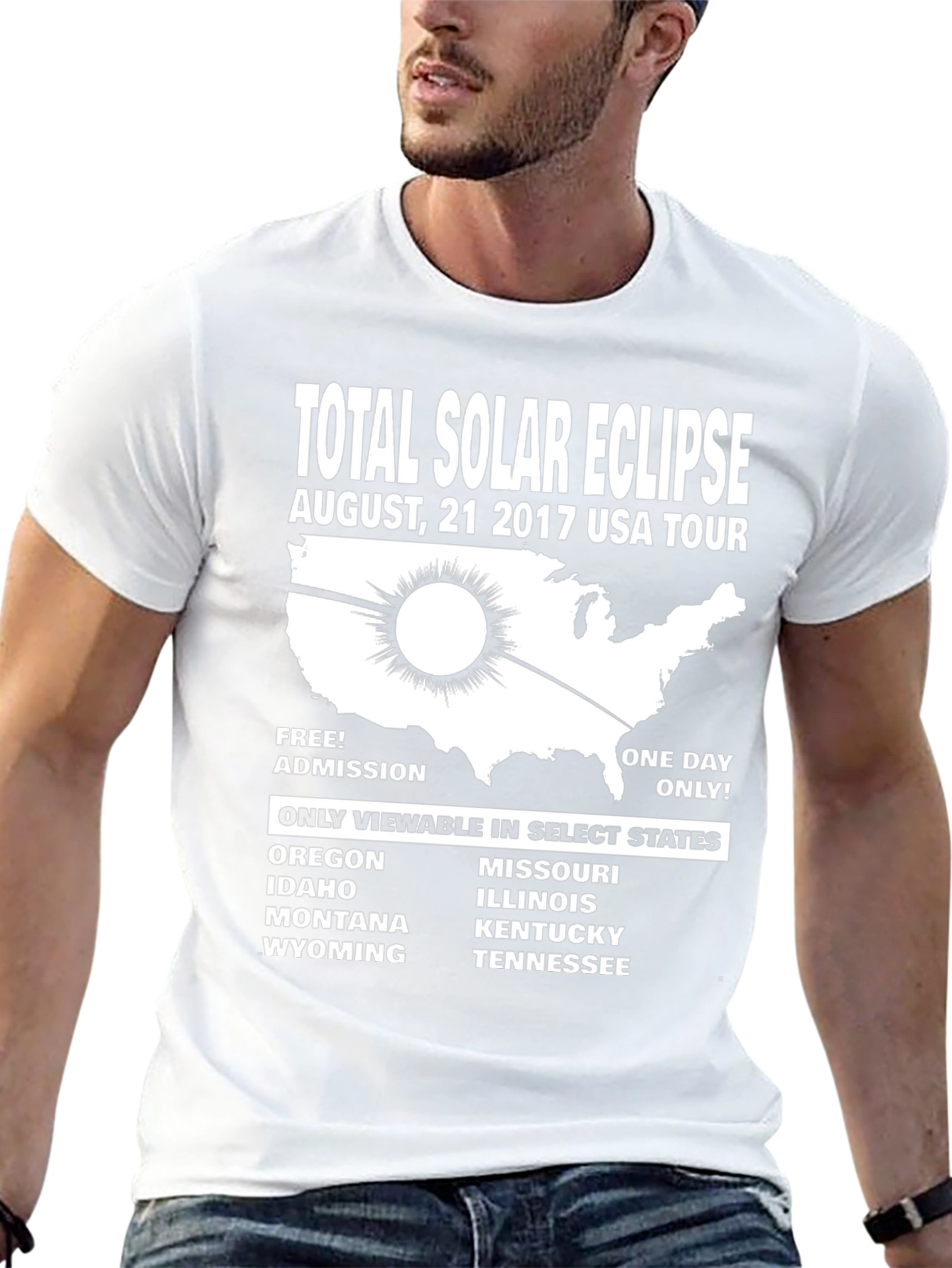Total Solar Eclipse 2017 USA Tour T-Shirt