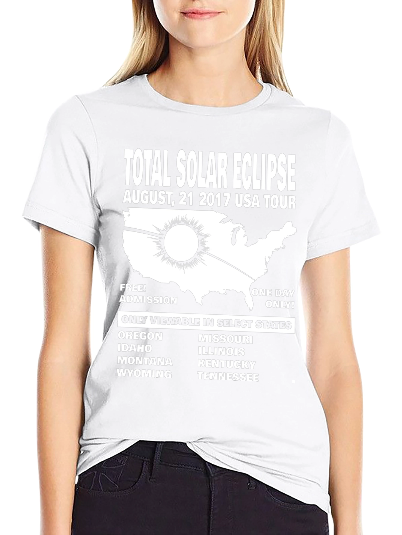 Total Solar Eclipse 2017 USA Tour T-Shirt