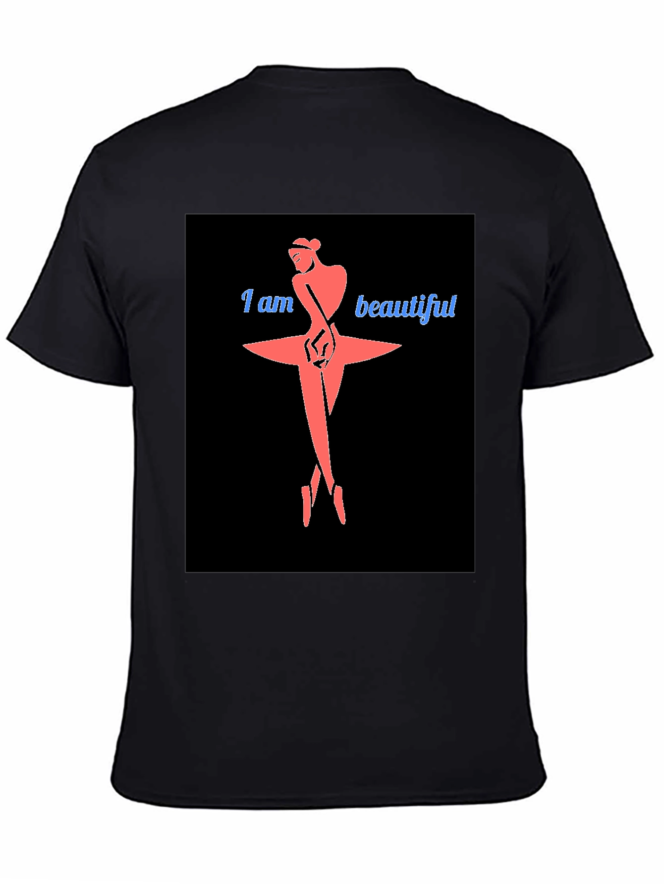 I Am Beautiful Ballerina Black T-Shirt