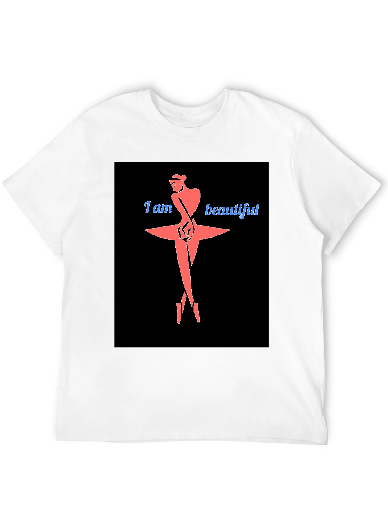 I Am Beautiful Ballerina Black T-Shirt