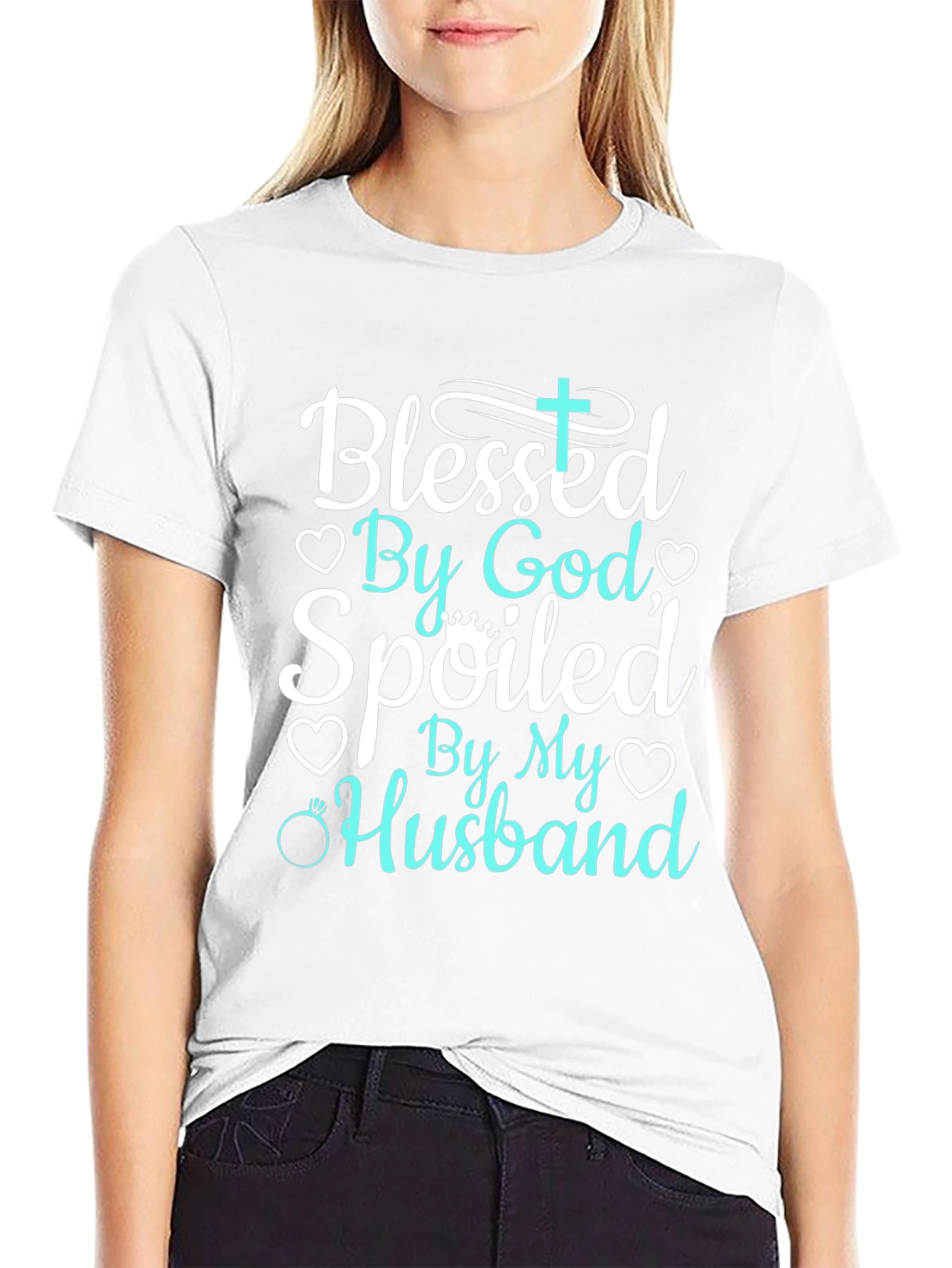 Blessed By God Spoiled By My Husband Tee