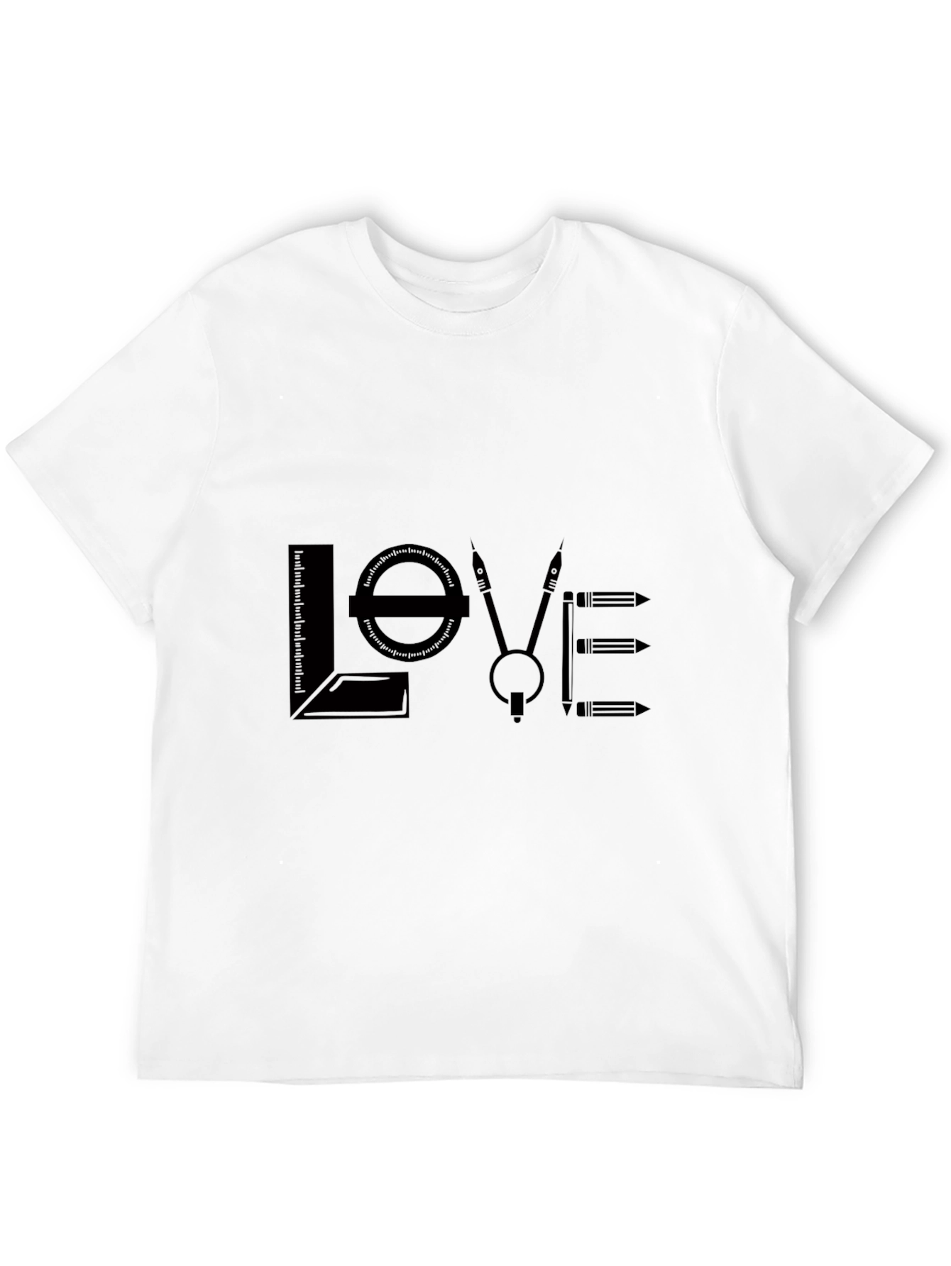 Architect Love Graphic T-Shirt - Black Cotton Blend