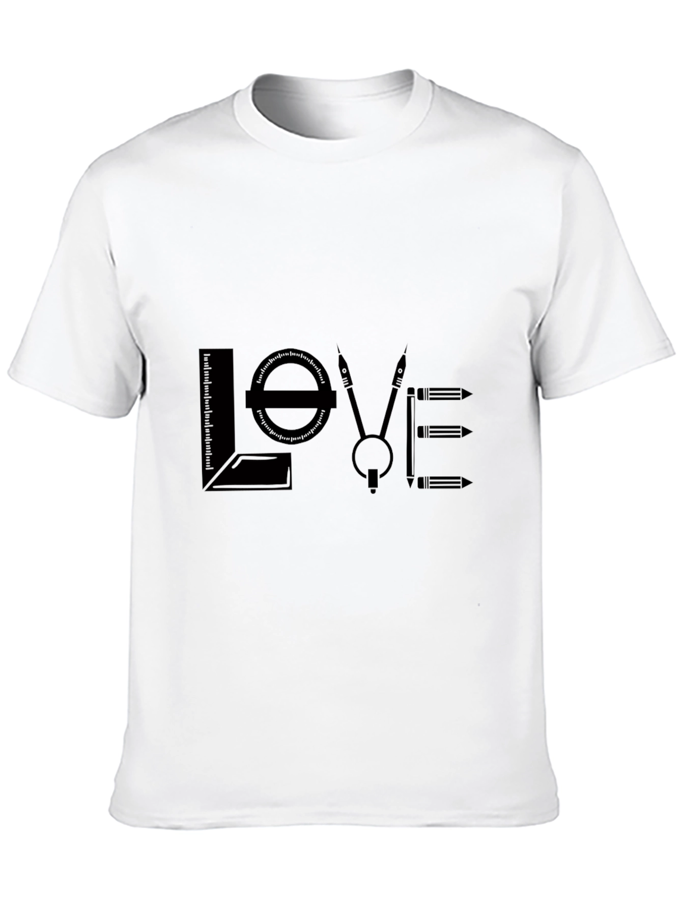 Architect Love Graphic T-Shirt - Black Cotton Blend