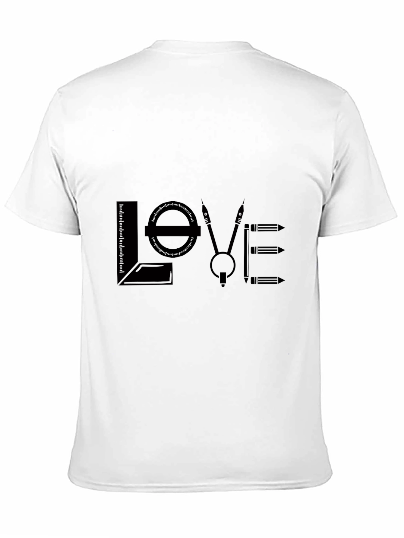 Architect Love Graphic T-Shirt - Black Cotton Blend
