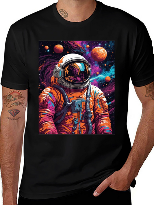 Astronaut Space Galaxy Graphic T-Shirt