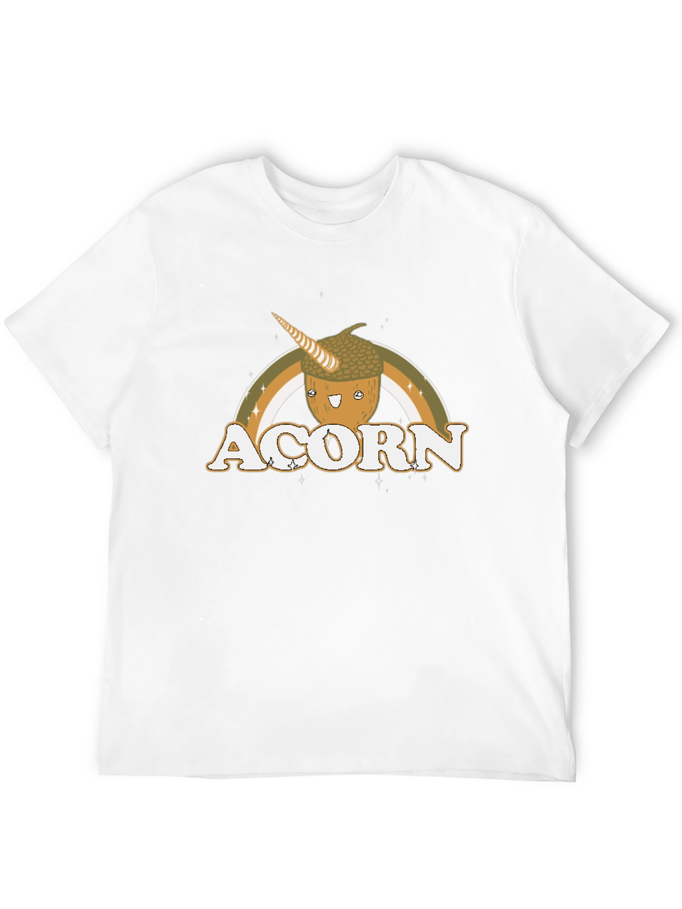 Acorn Unicorn Rainbow Graphic T-Shirt