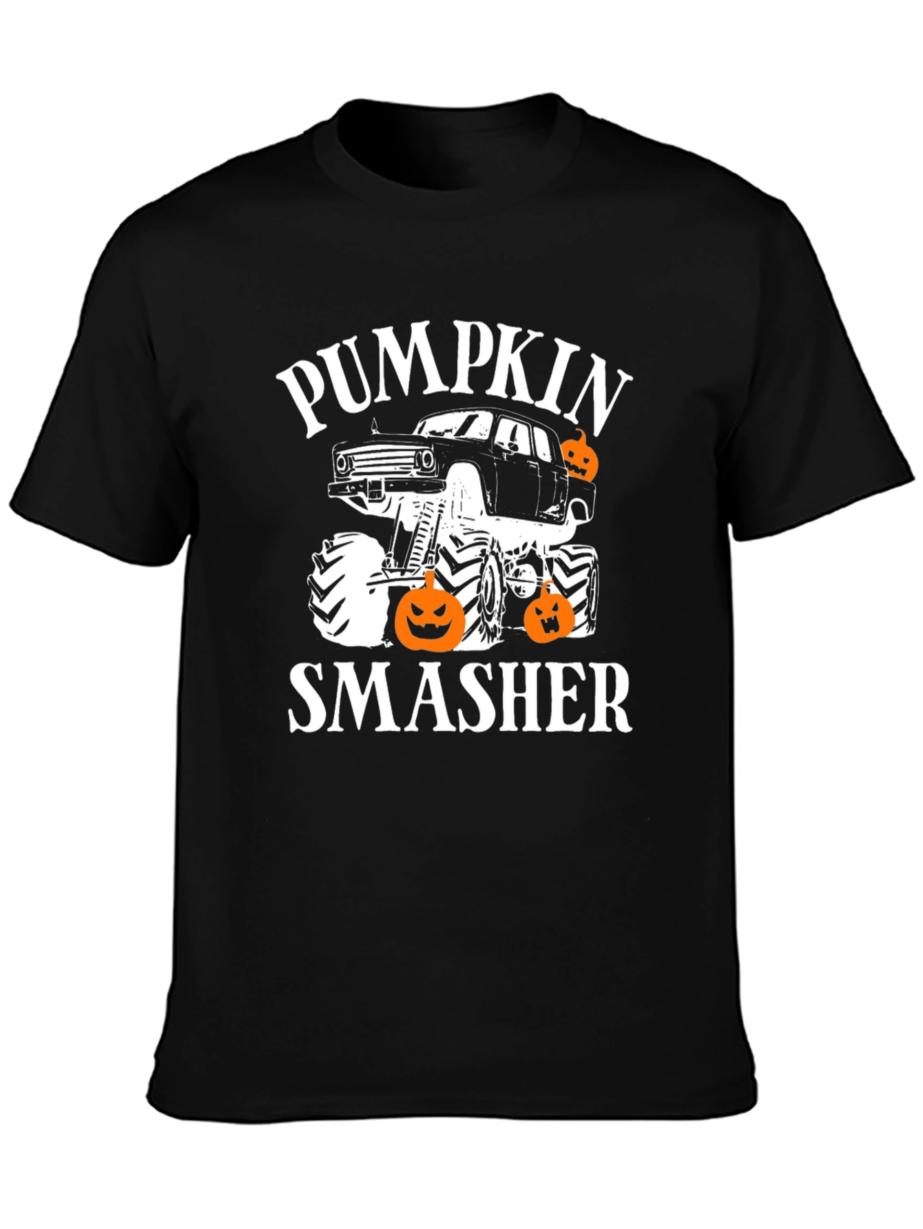 Pumpkin Smasher Halloween T-Shirt Monster Truck