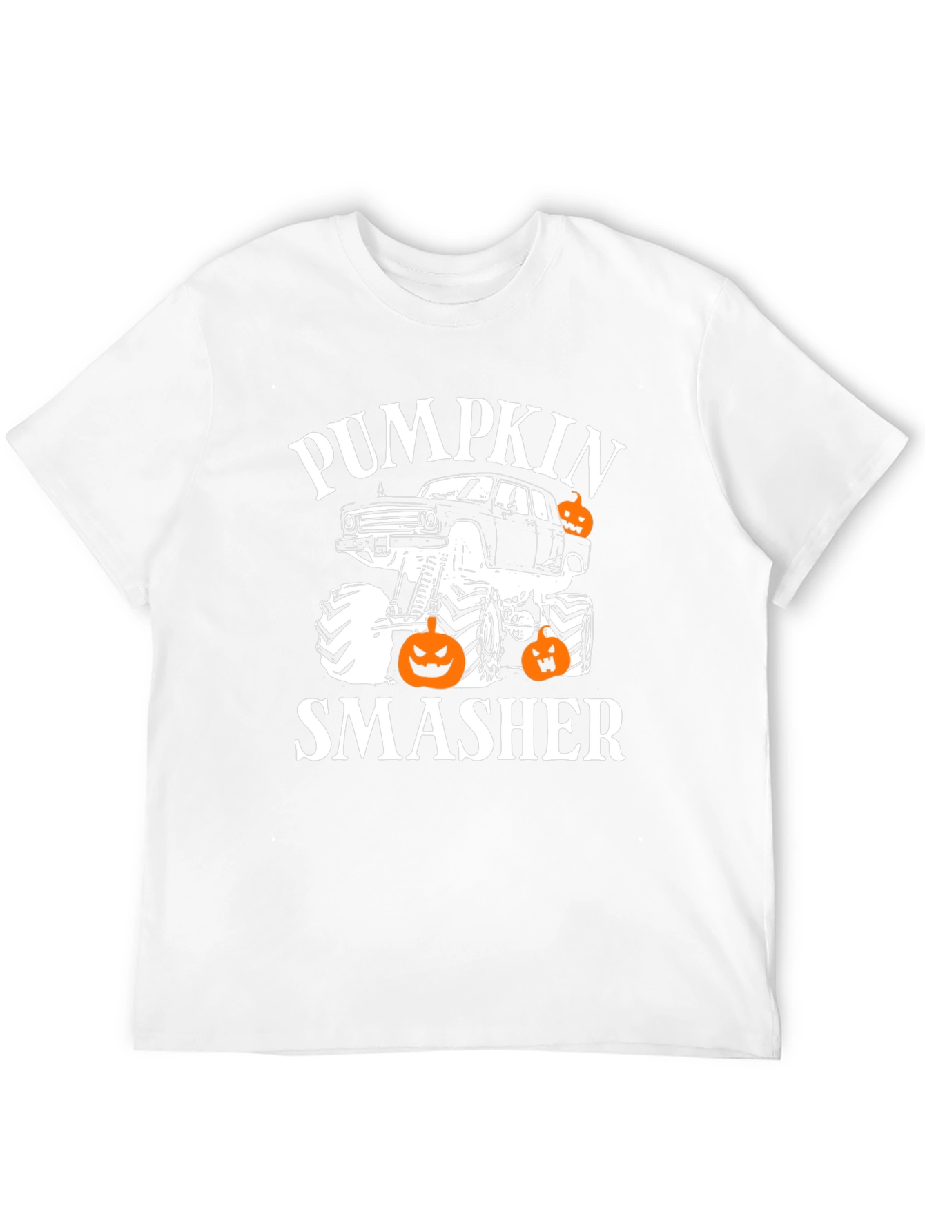 Pumpkin Smasher Halloween T-Shirt Monster Truck