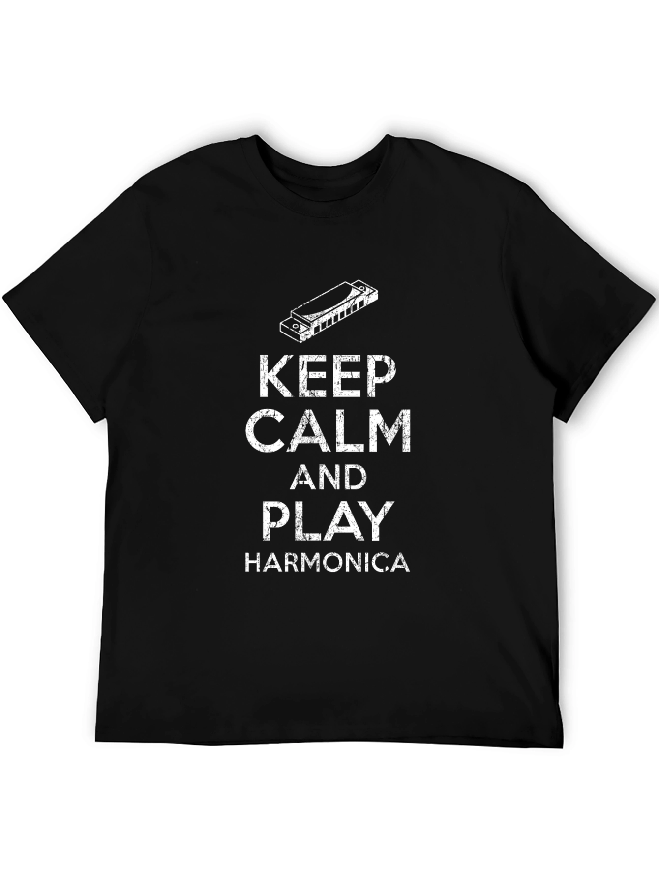 Keep Calm and Play Harmonica T-Shirt