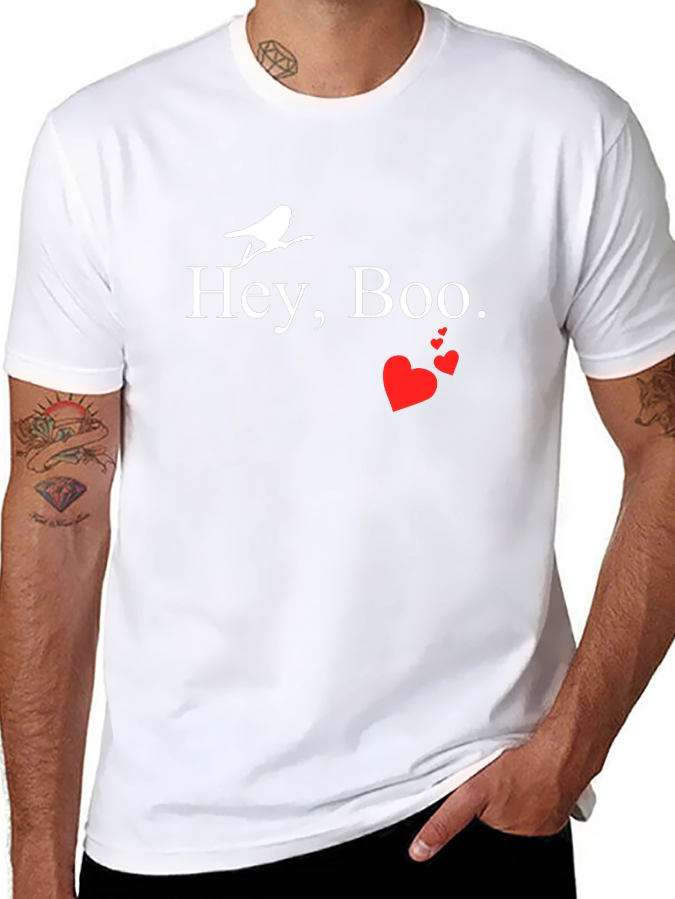Hey Boo Bird Graphic Tee