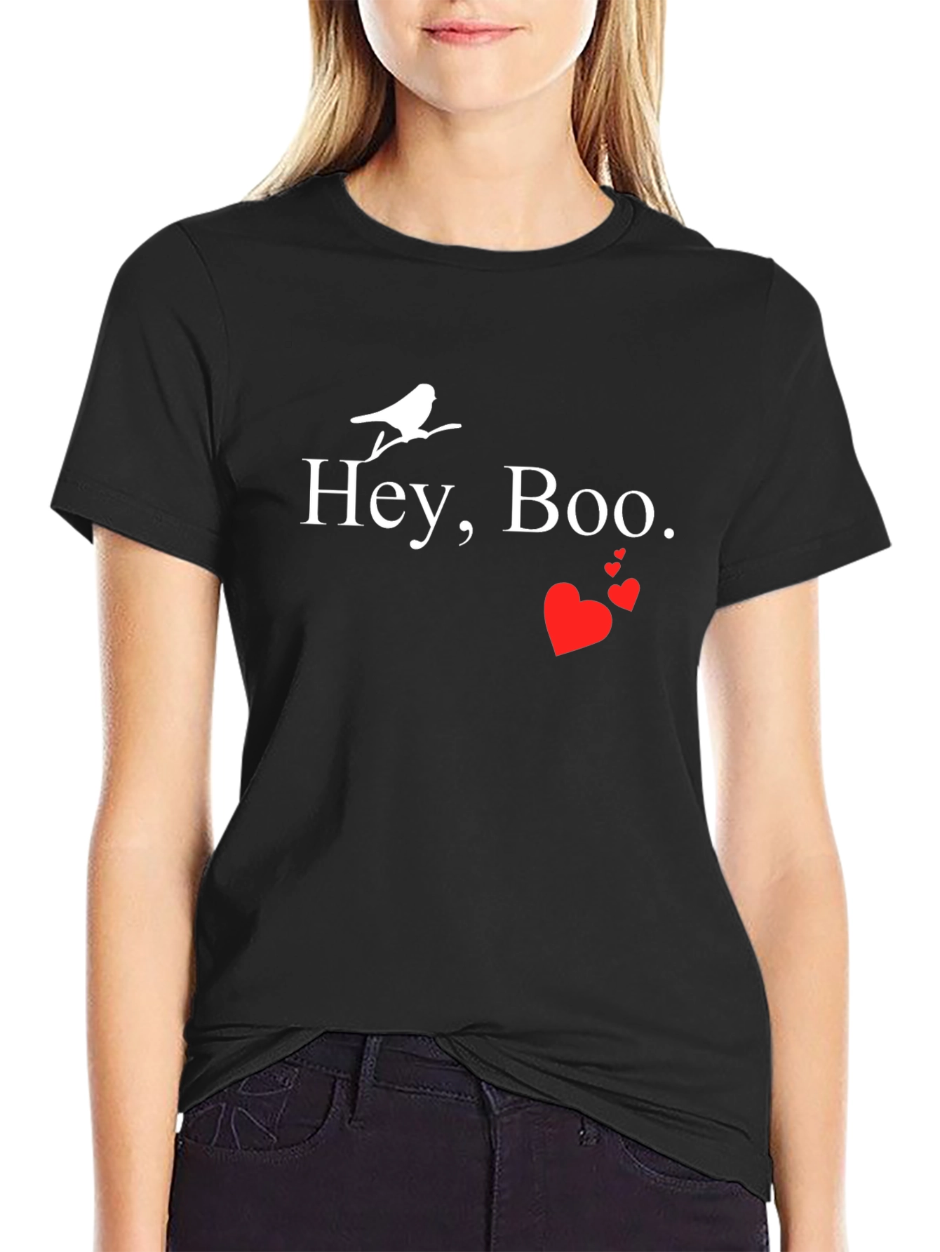 Hey Boo Bird Graphic Tee