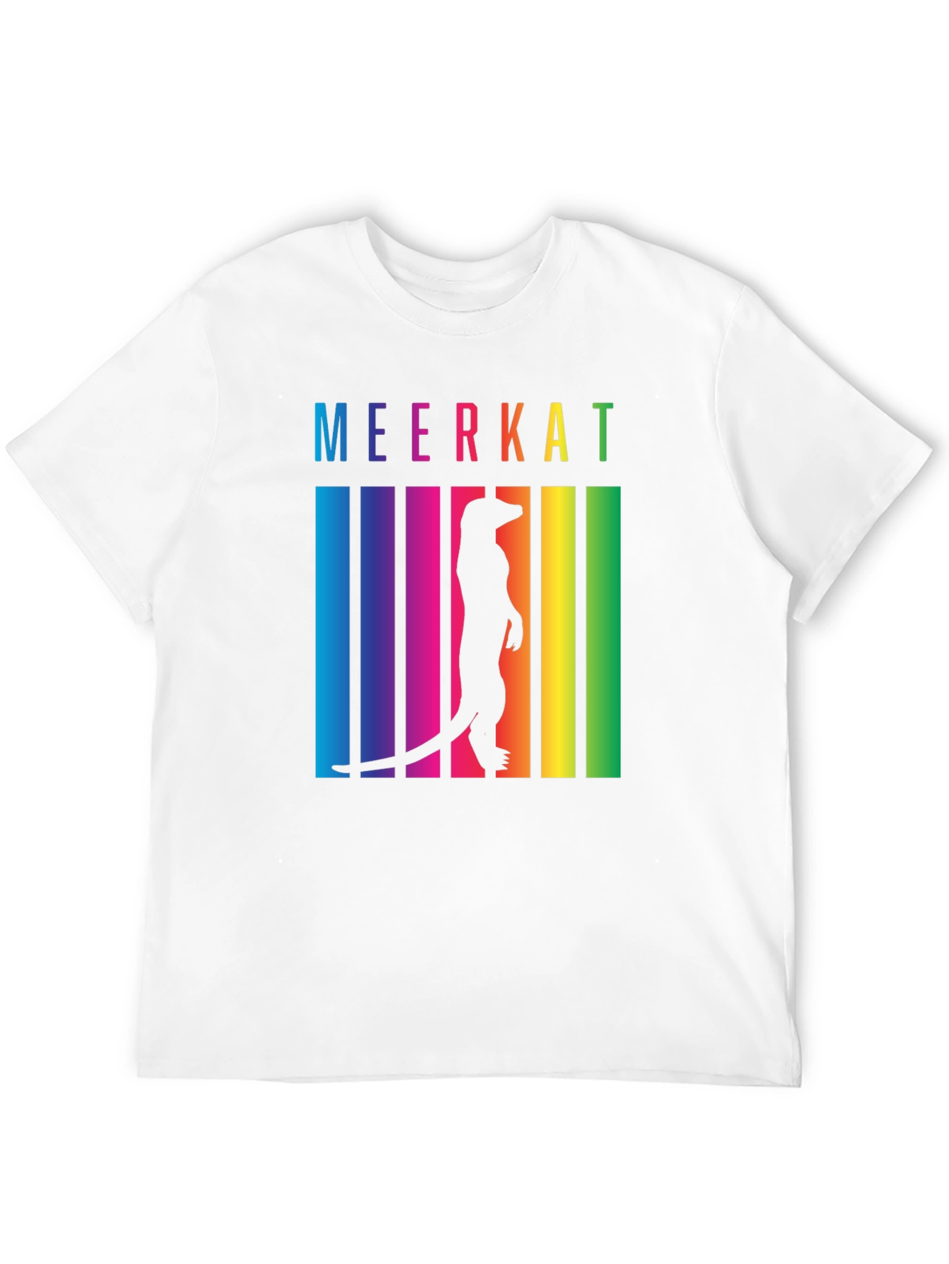 Meerkat Rainbow T-Shirt - Novelty Graphic Tee