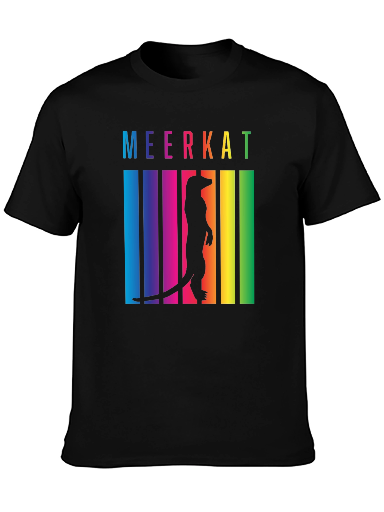 Meerkat Rainbow T-Shirt - Novelty Graphic Tee
