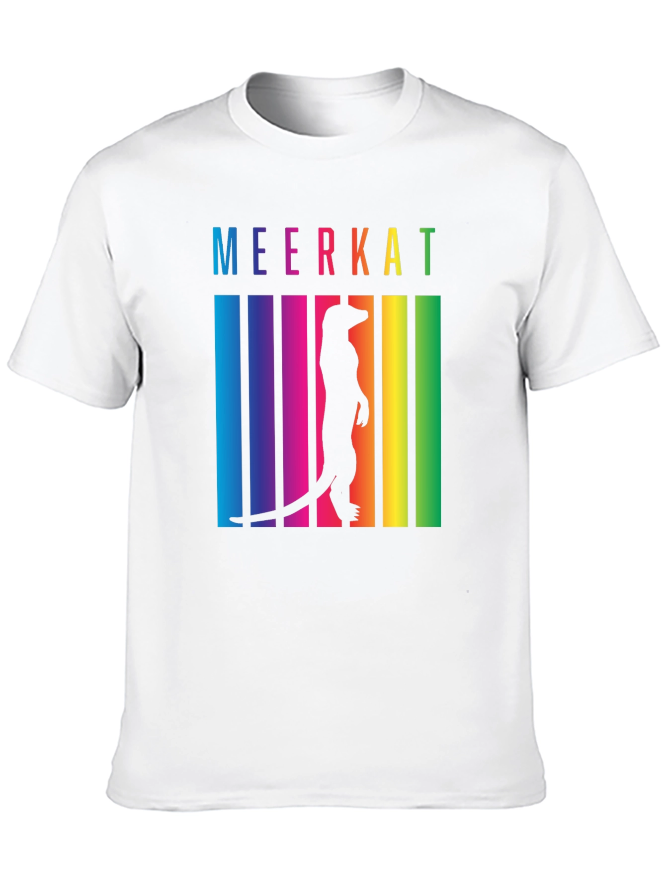Meerkat Rainbow T-Shirt - Novelty Graphic Tee