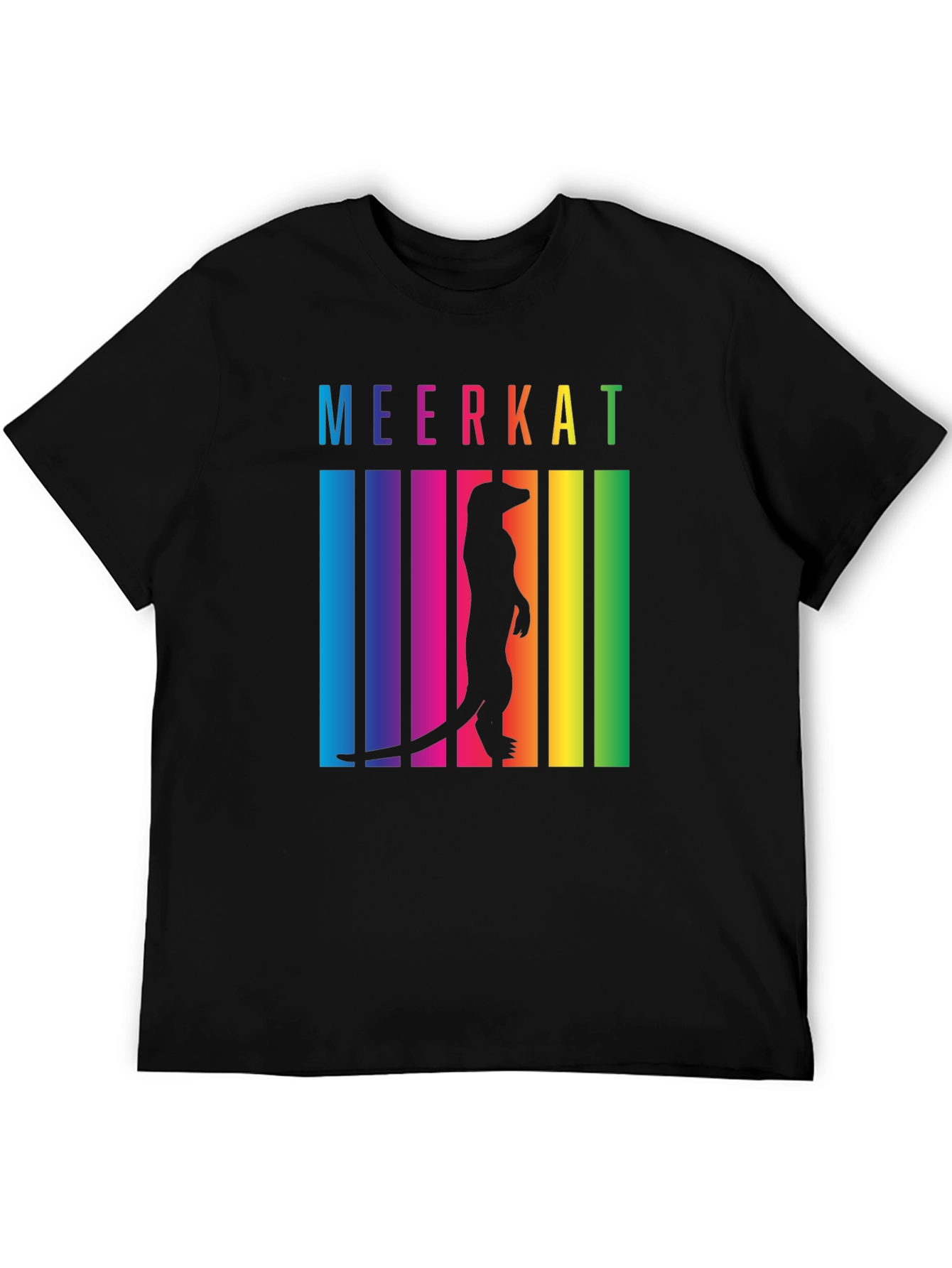 Meerkat Rainbow T-Shirt - Novelty Graphic Tee