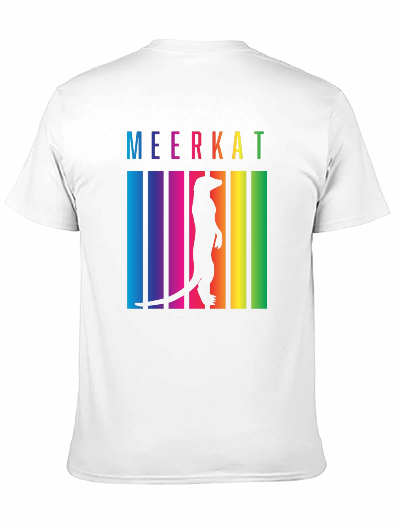 Meerkat Rainbow T-Shirt - Novelty Graphic Tee