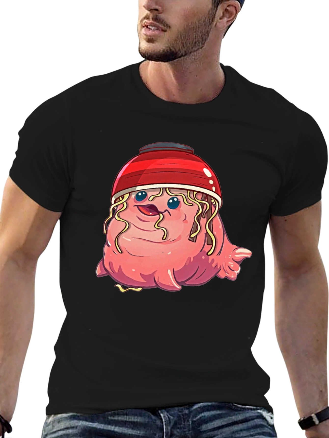 Noodle Bowl Monster T-Shirt - Unique Graphic Tee
