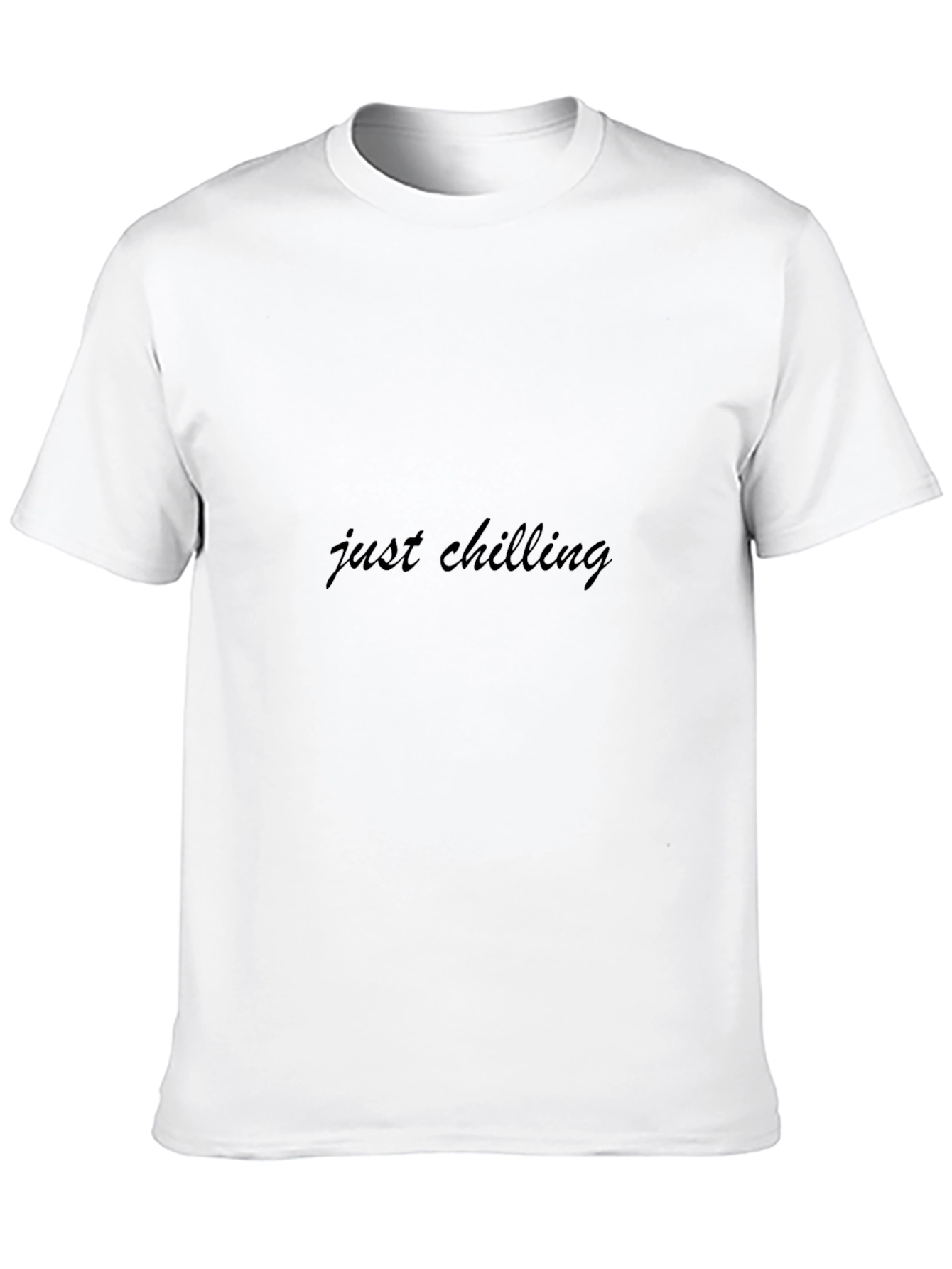 Just Chilling Black T-Shirt