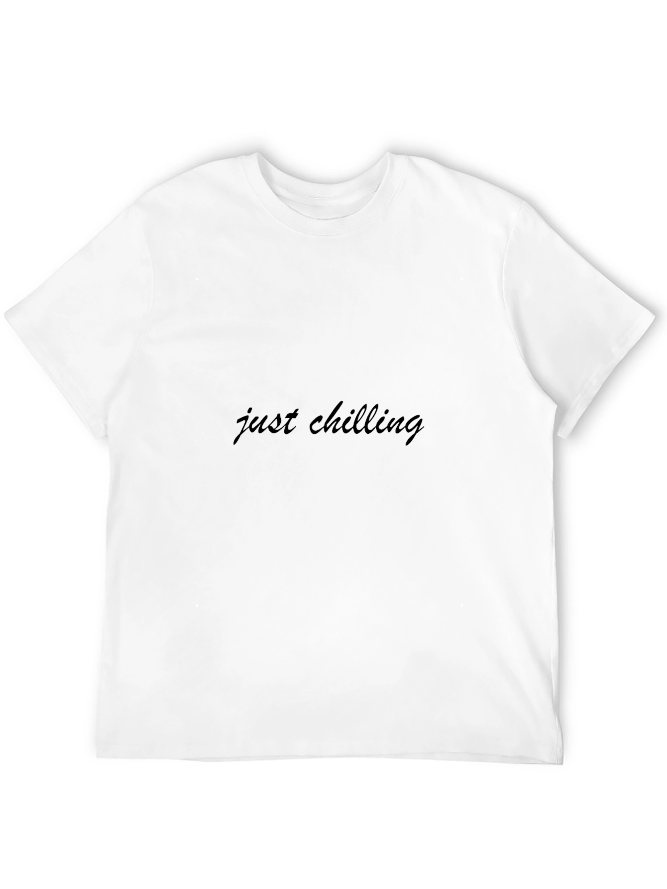 Just Chilling Black T-Shirt
