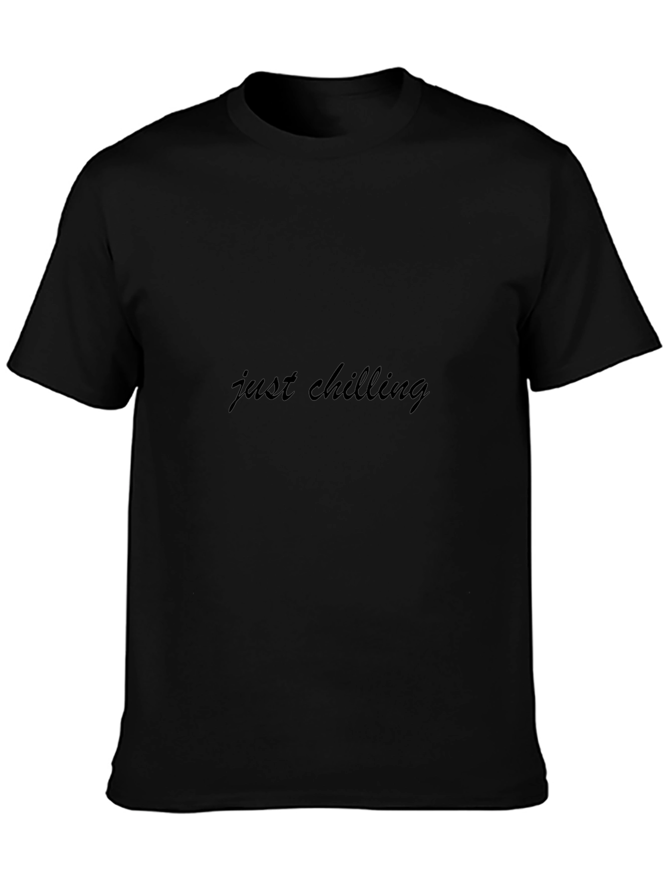 Just Chilling Black T-Shirt