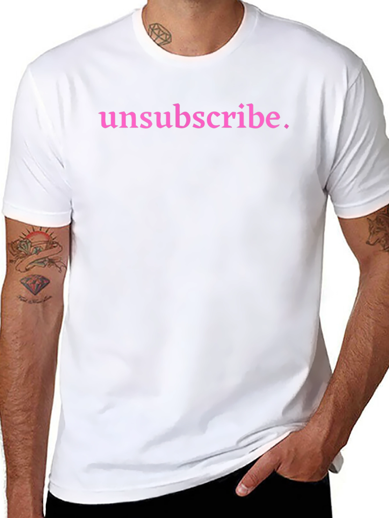 Unsubscribe Graphic Tee - Soft Cotton Casual Top
