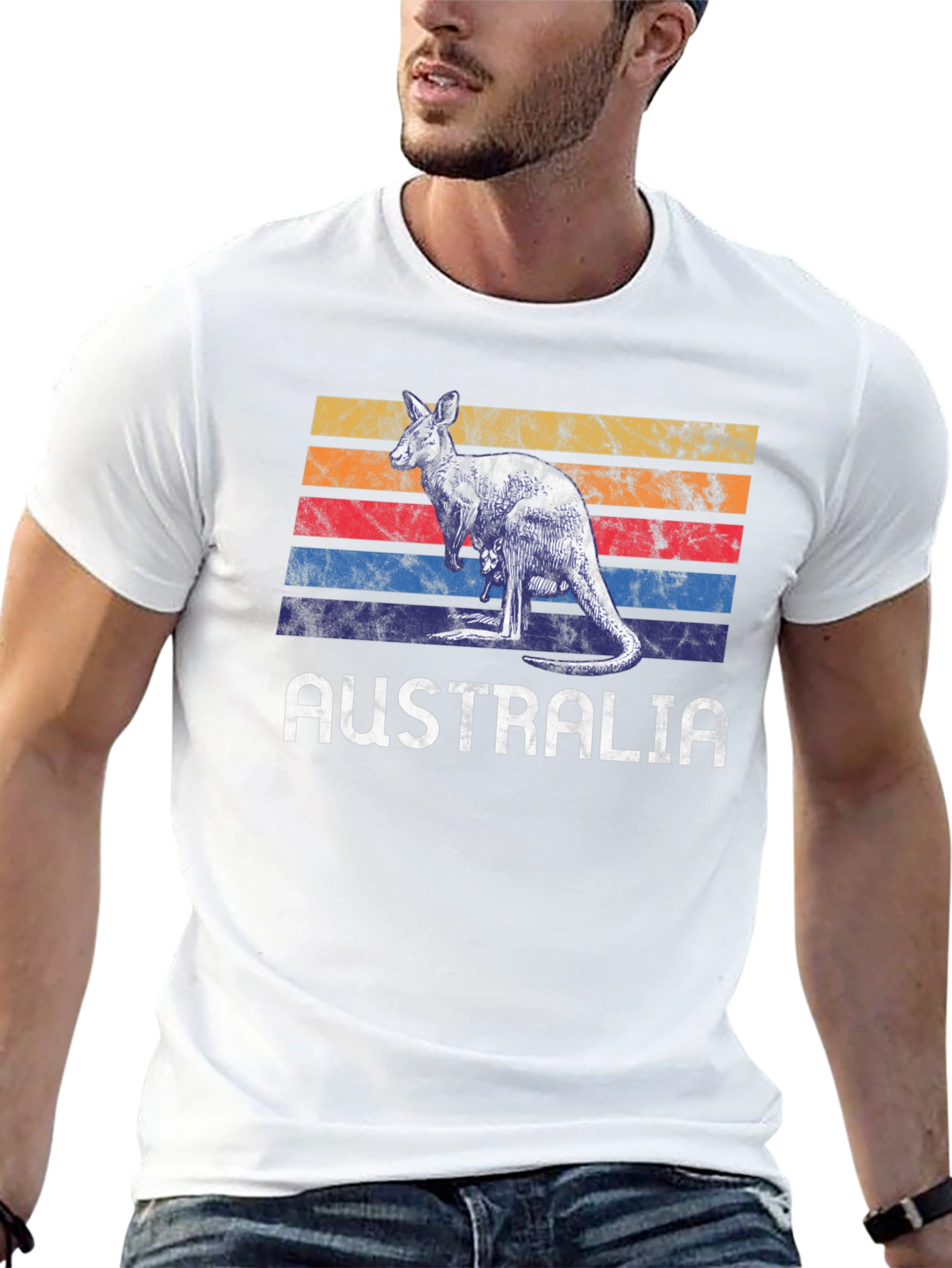 Retro Australia Kangaroo T-Shirt
