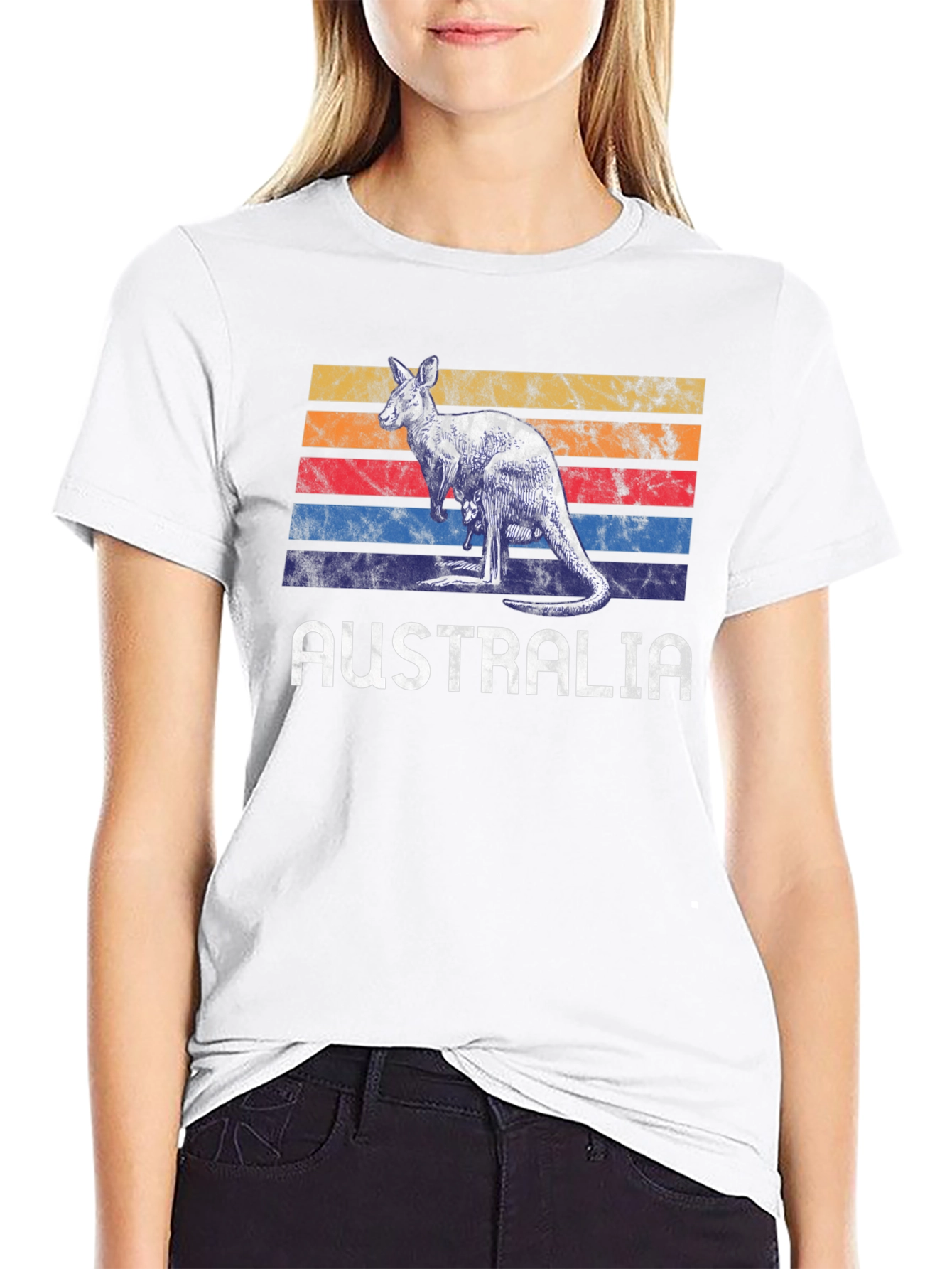 Retro Australia Kangaroo T-Shirt