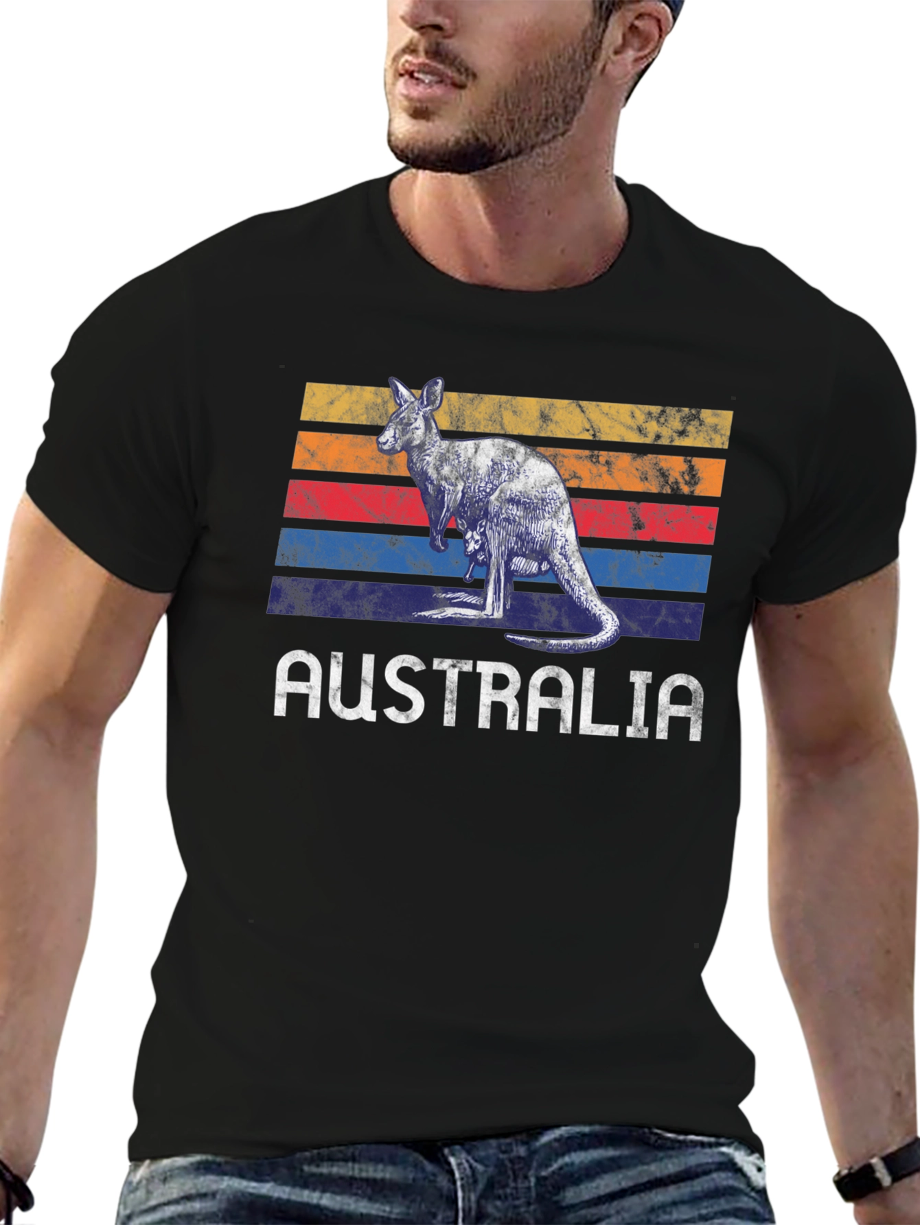 Retro Australia Kangaroo T-Shirt