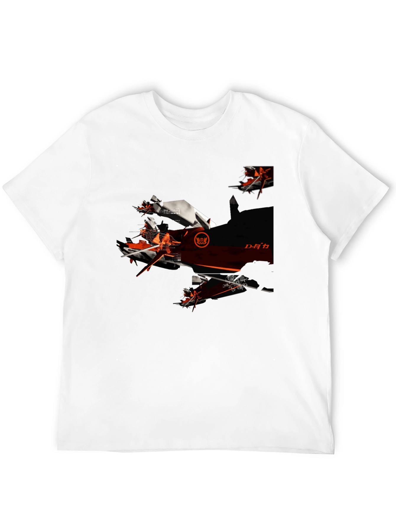 Futuristic Graphic Black T-Shirt