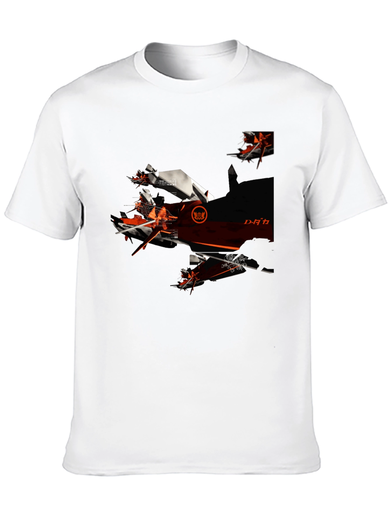 Futuristic Graphic Black T-Shirt