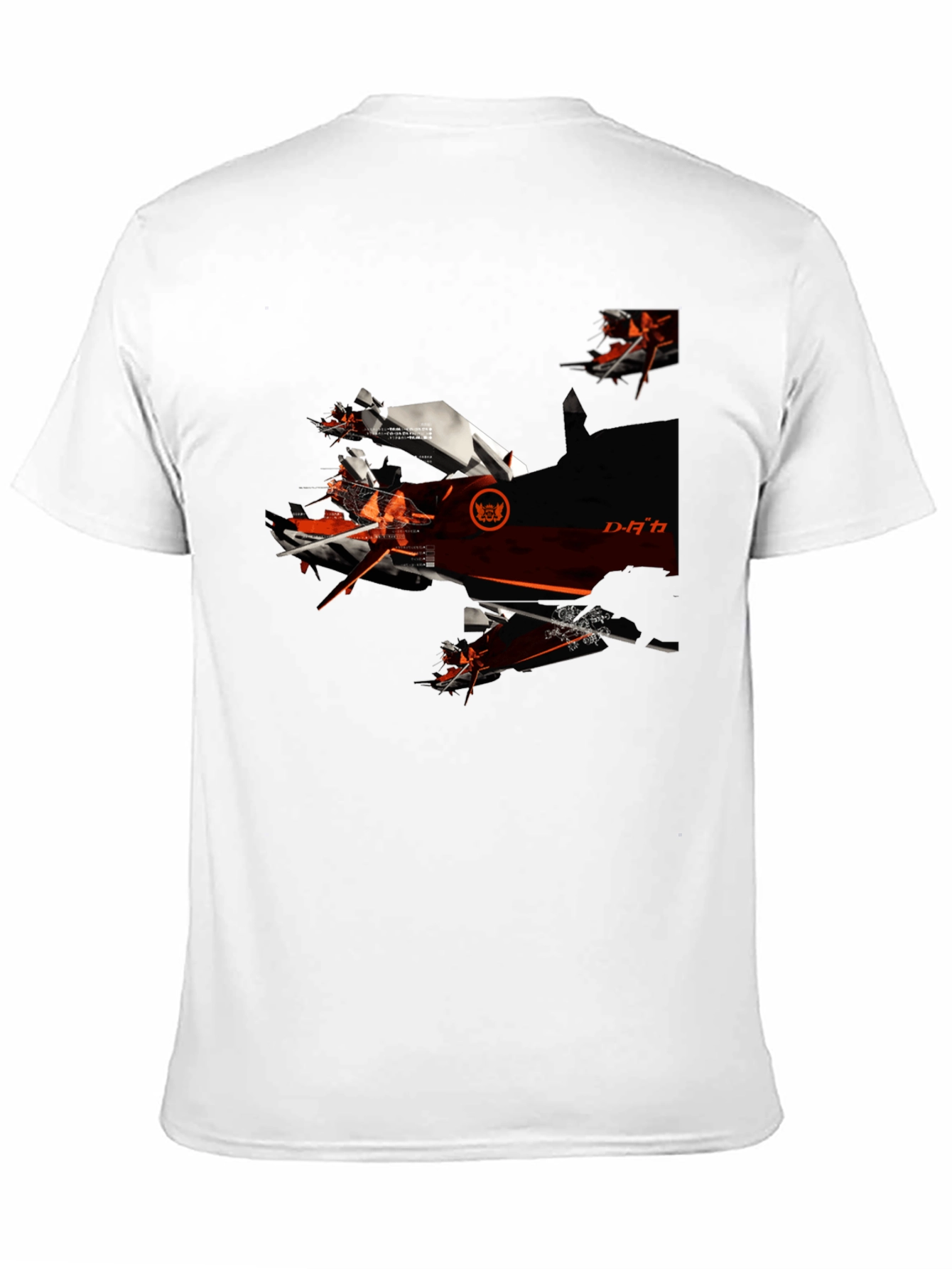 Futuristic Graphic Black T-Shirt