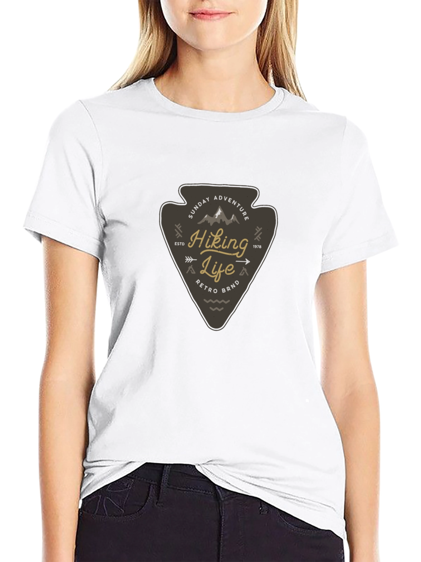 Hiking Life Graphic Tee - Retro Adventure Shirt