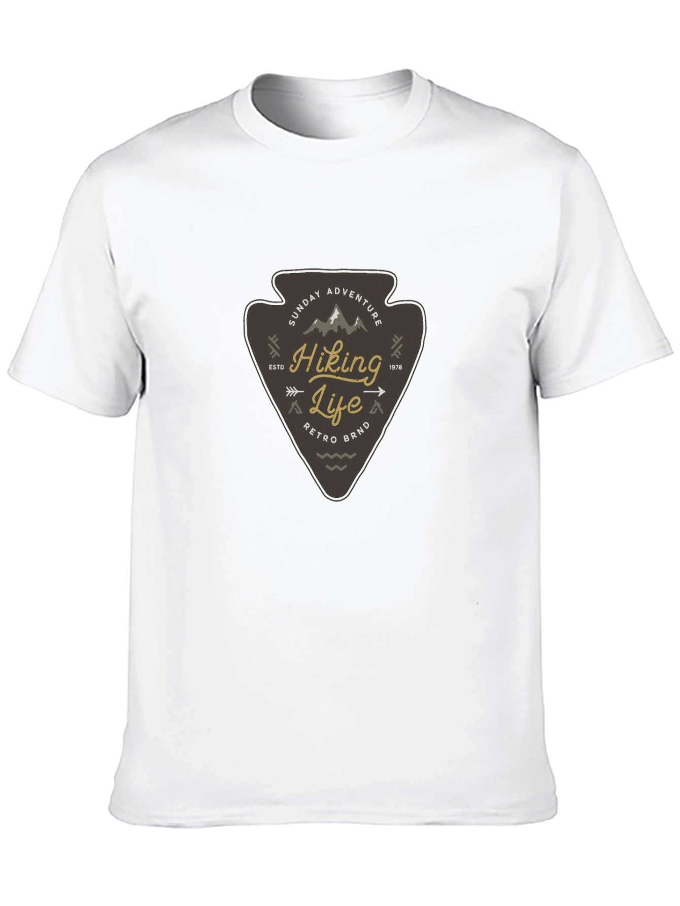 Hiking Life Graphic Tee - Retro Adventure Shirt