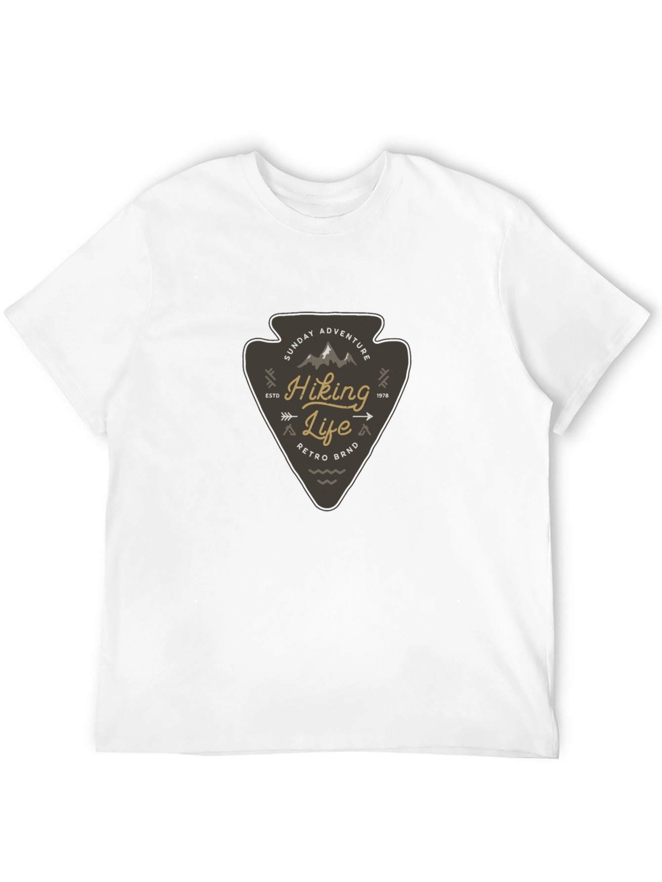 Hiking Life Graphic Tee - Retro Adventure Shirt
