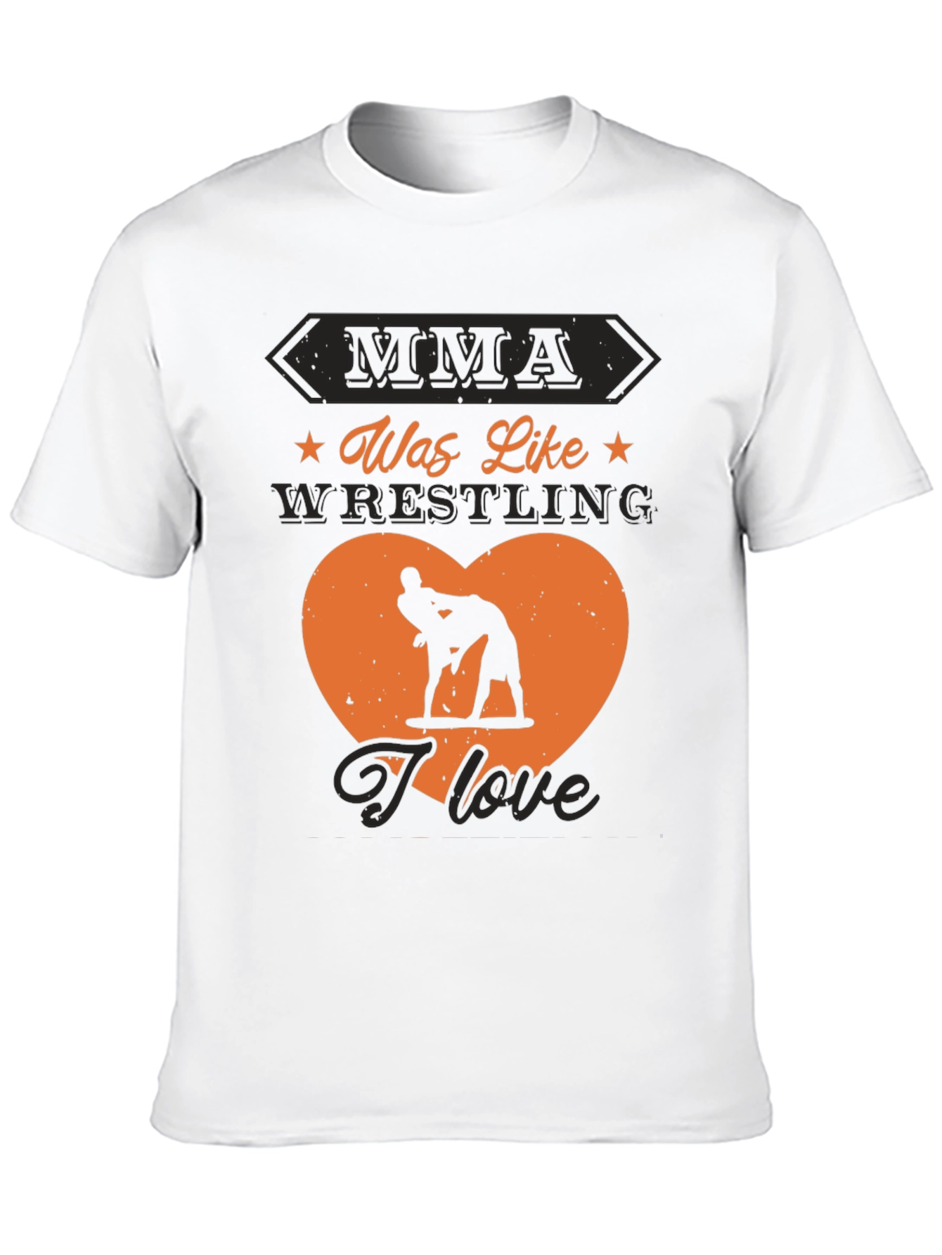 MMA Wrestling Graphic Tee - I Love Wrestling