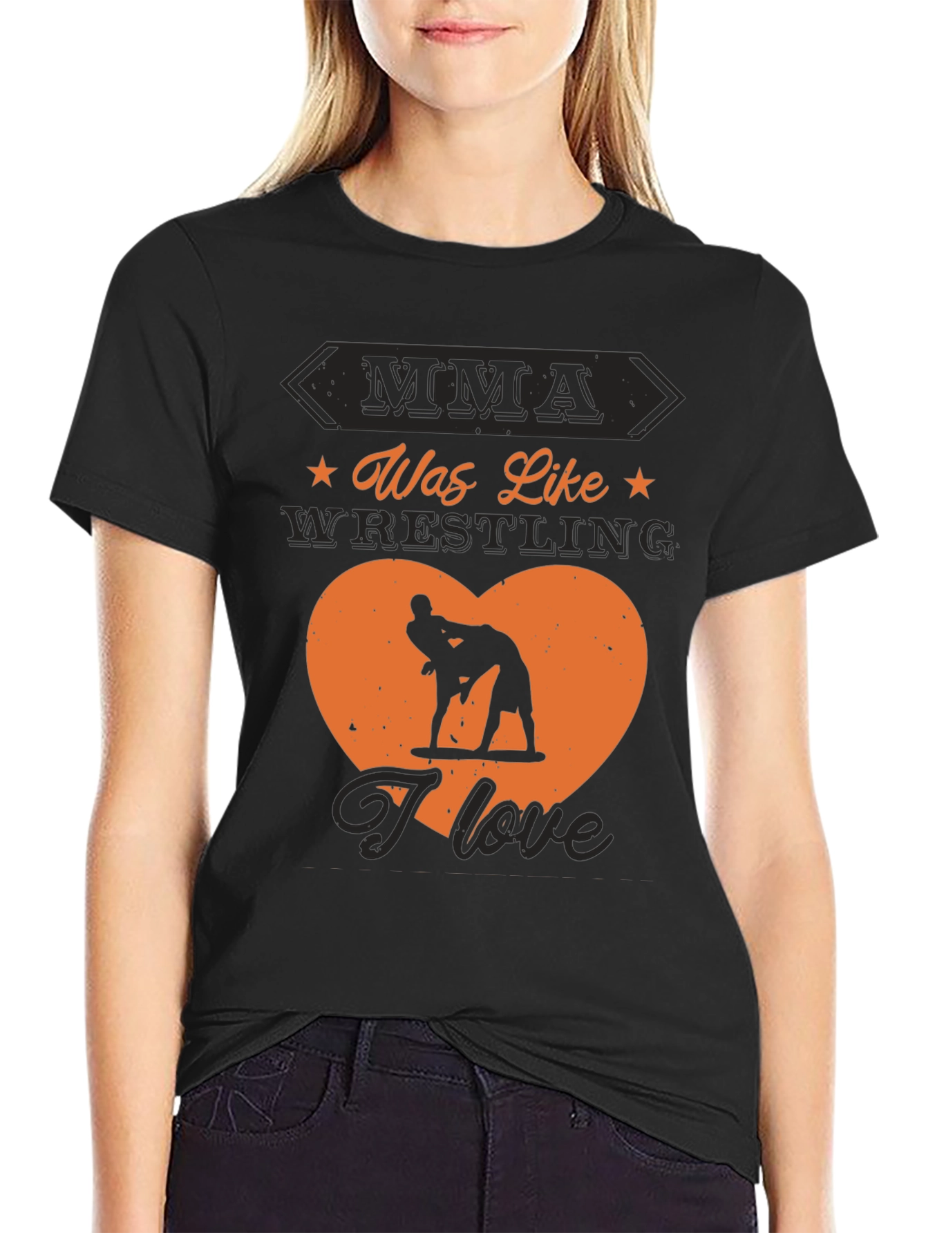 MMA Wrestling Graphic Tee - I Love Wrestling