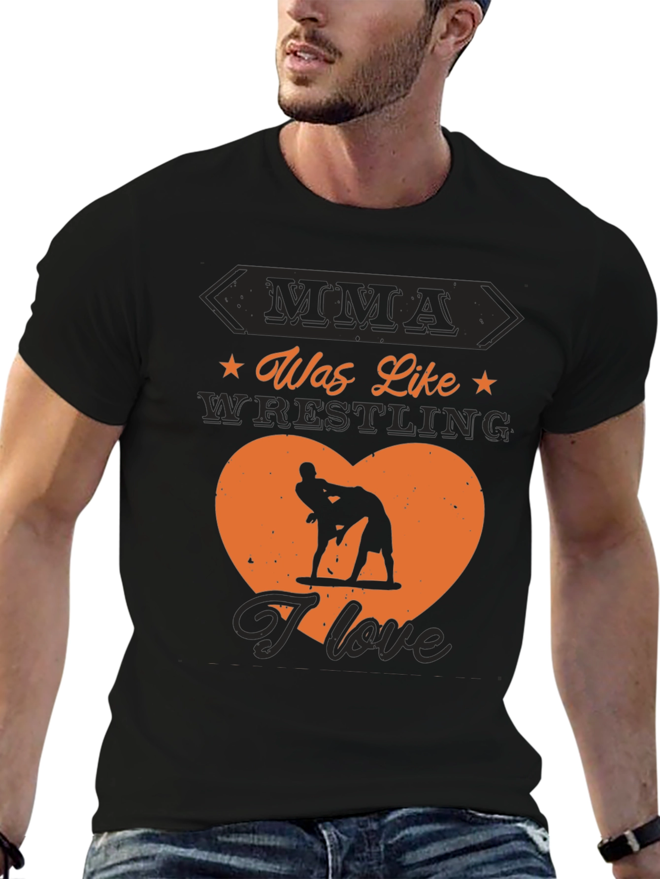 MMA Wrestling Graphic Tee - I Love Wrestling