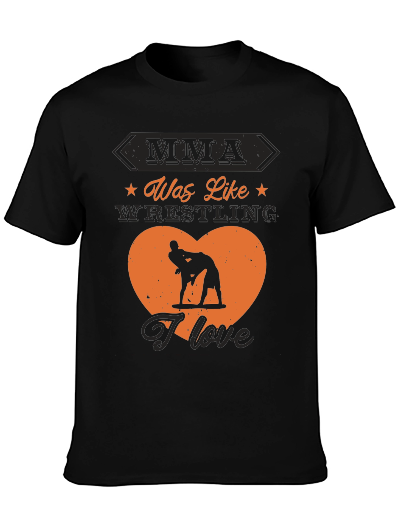 MMA Wrestling Graphic Tee - I Love Wrestling