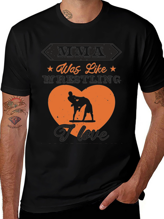 MMA Wrestling Graphic Tee - I Love Wrestling