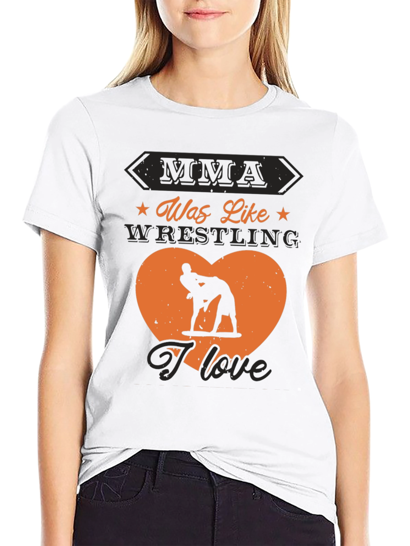 MMA Wrestling Graphic Tee - I Love Wrestling